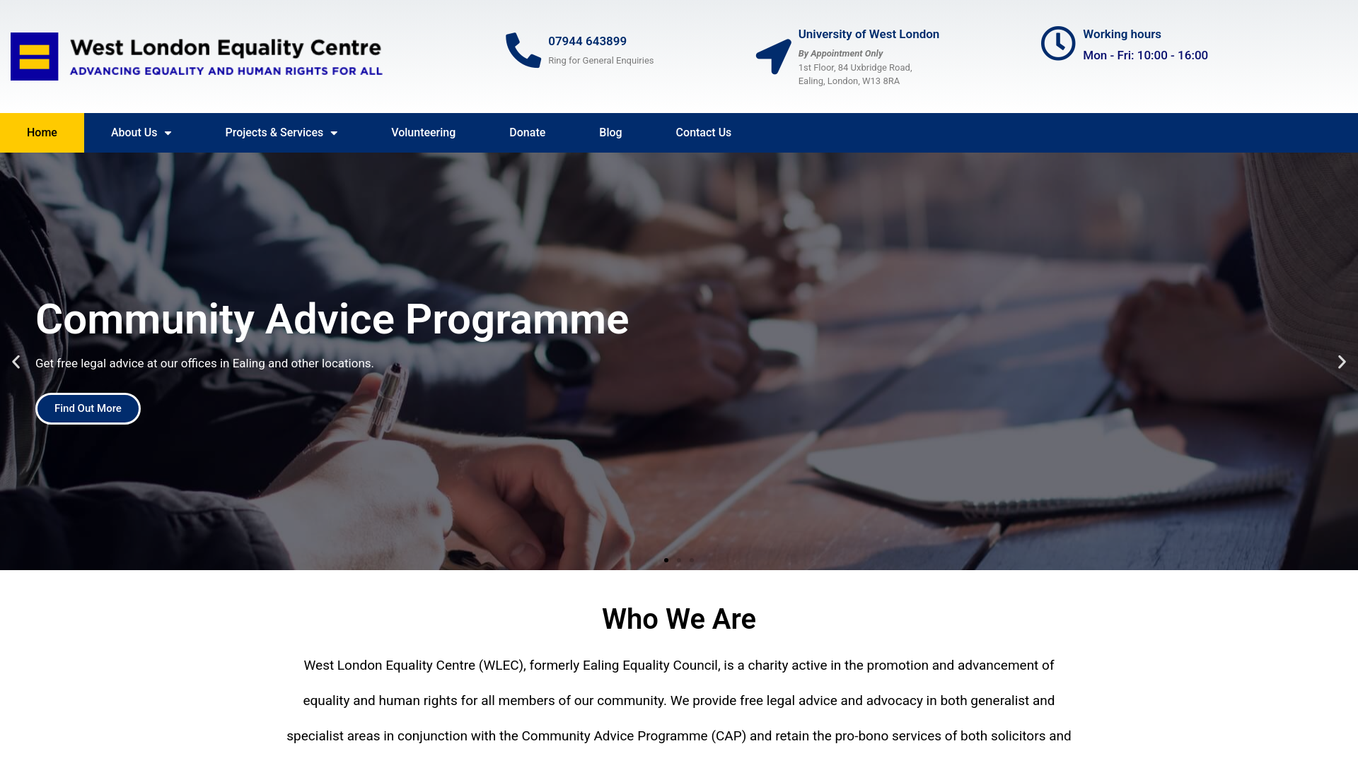 Website screenshot
