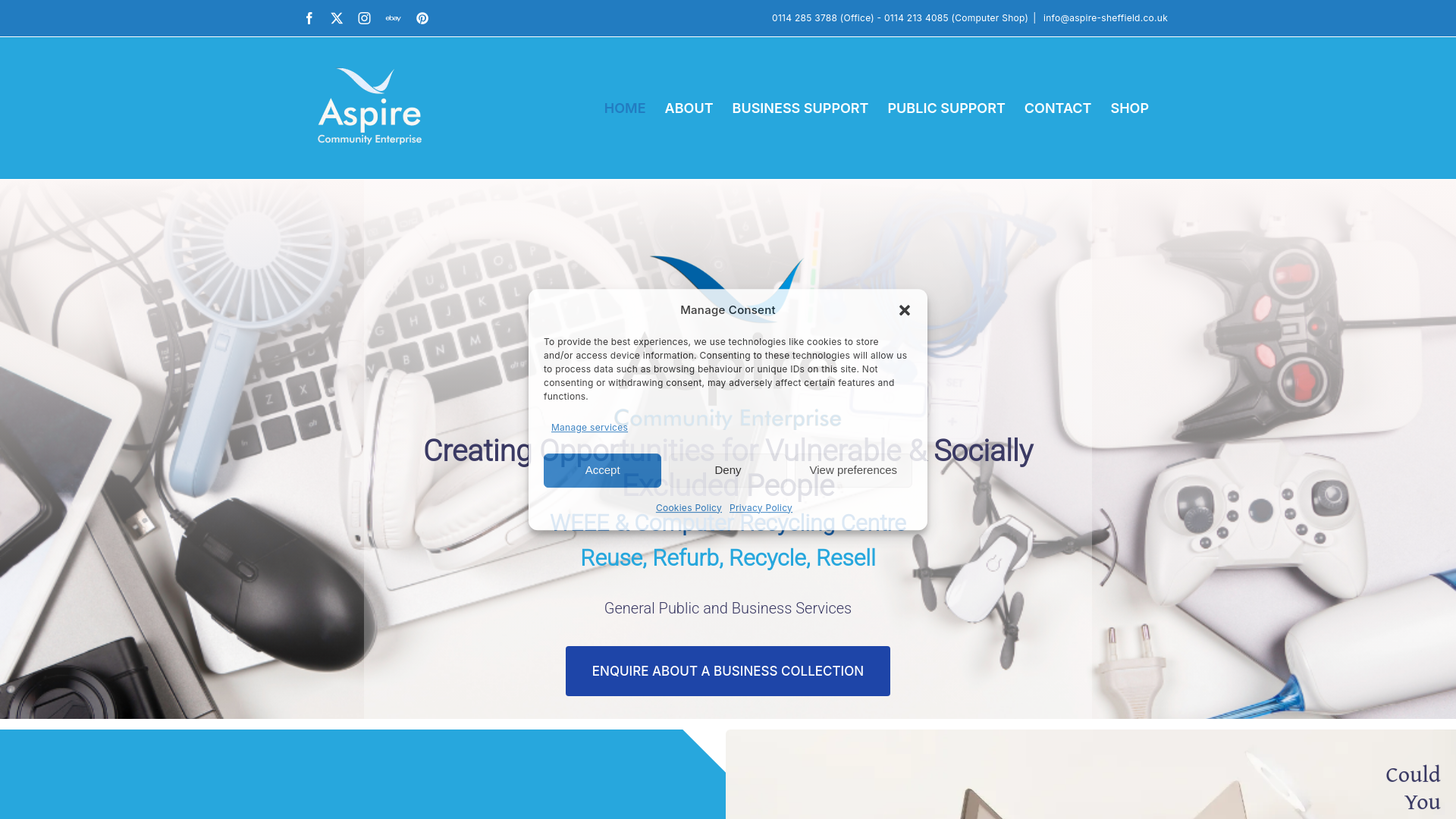 Website screenshot