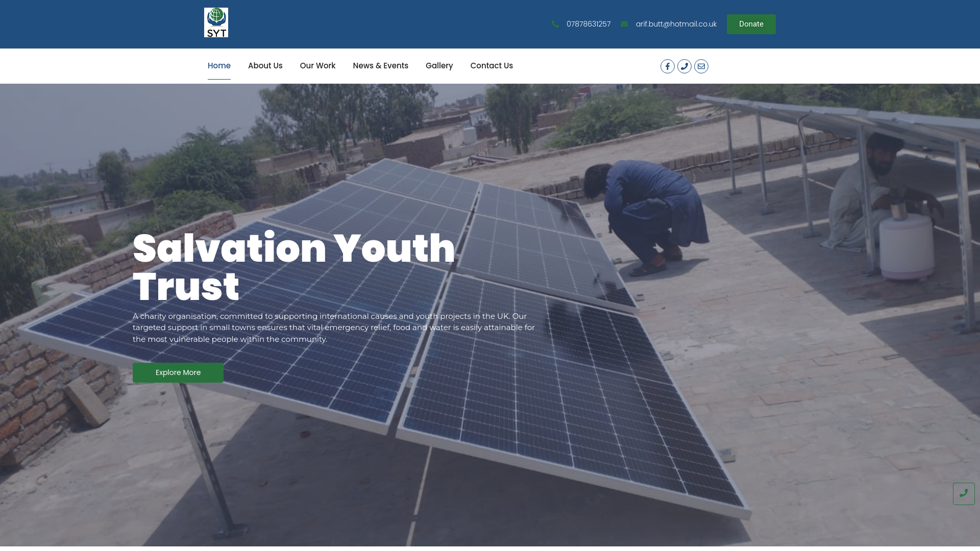 Website screenshot