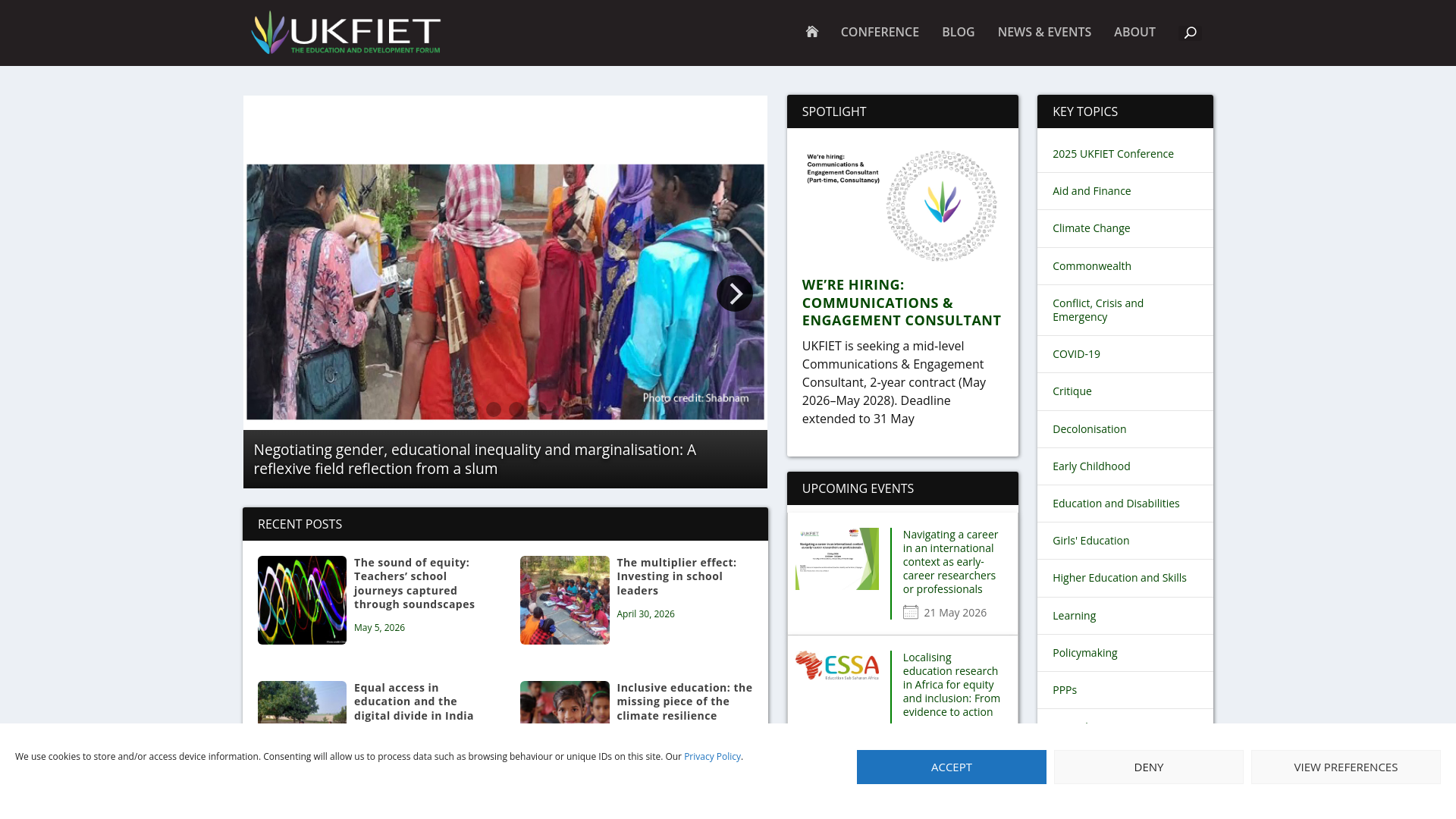 Website screenshot