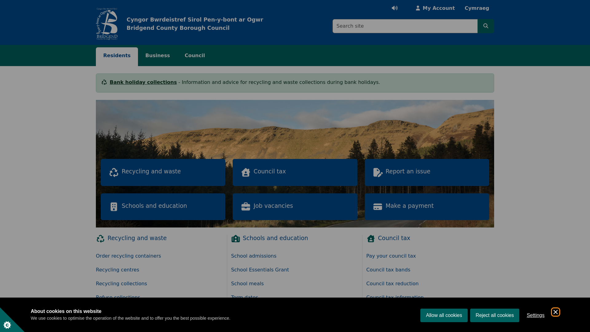 Website screenshot