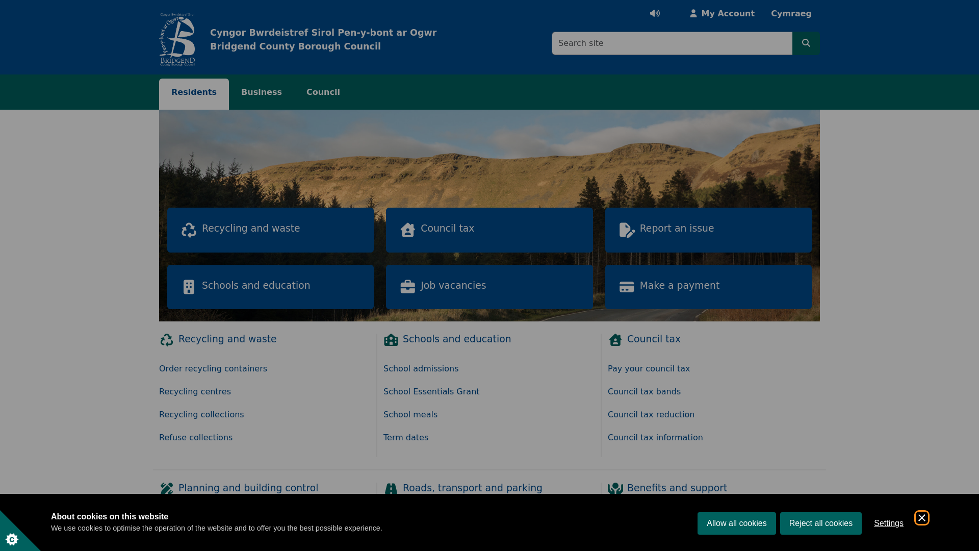 Website screenshot