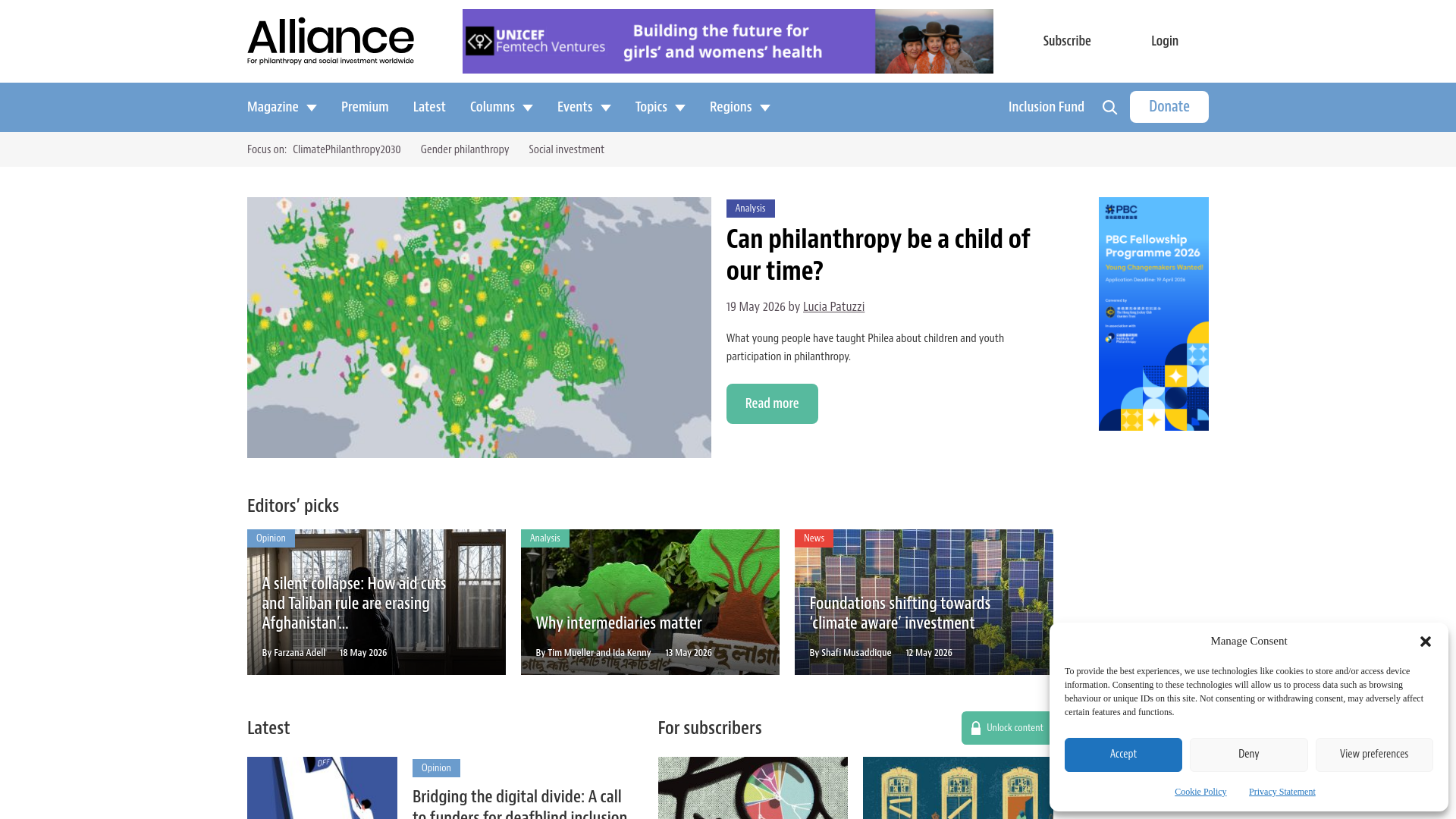 Website screenshot