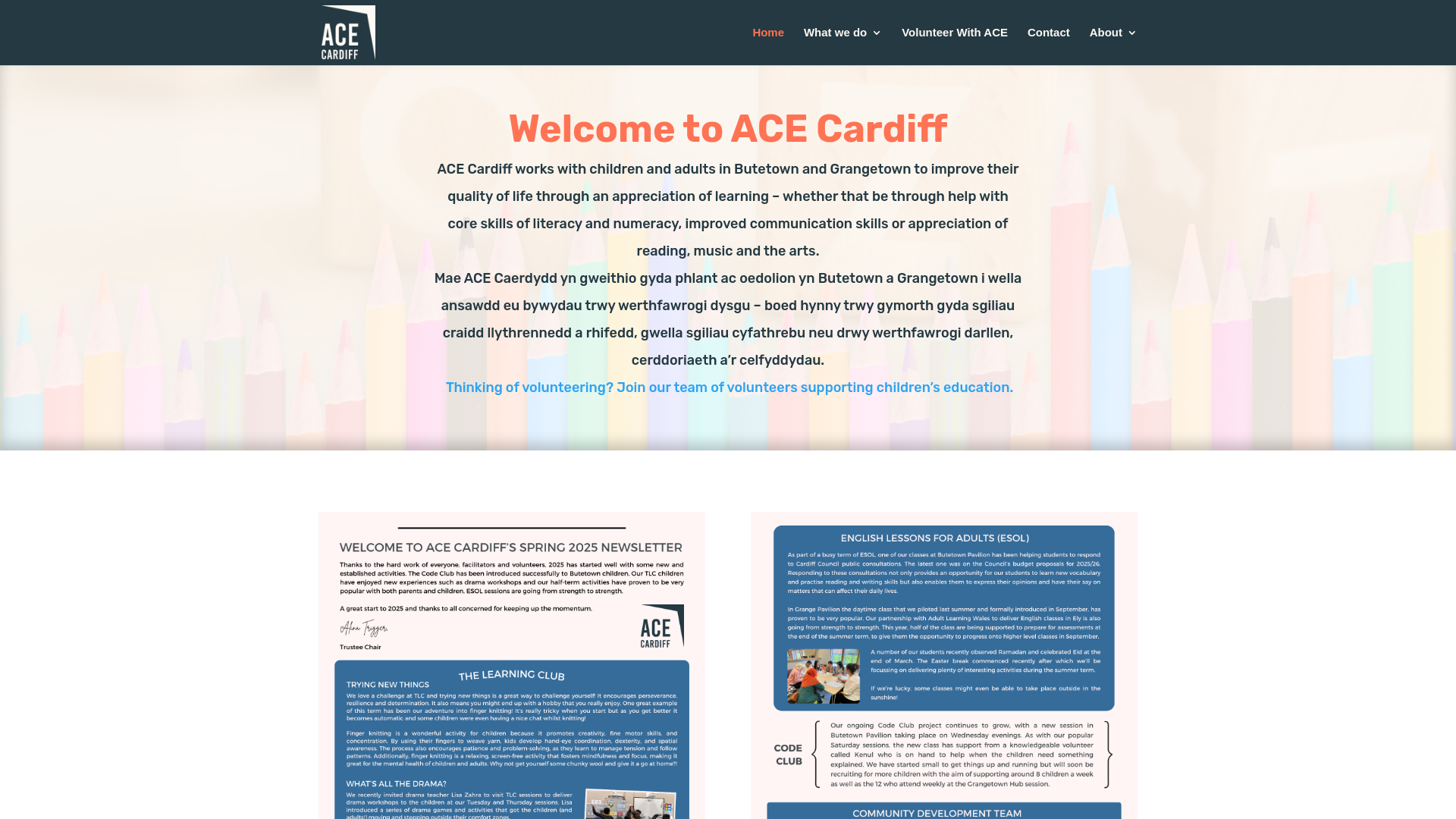 Website screenshot