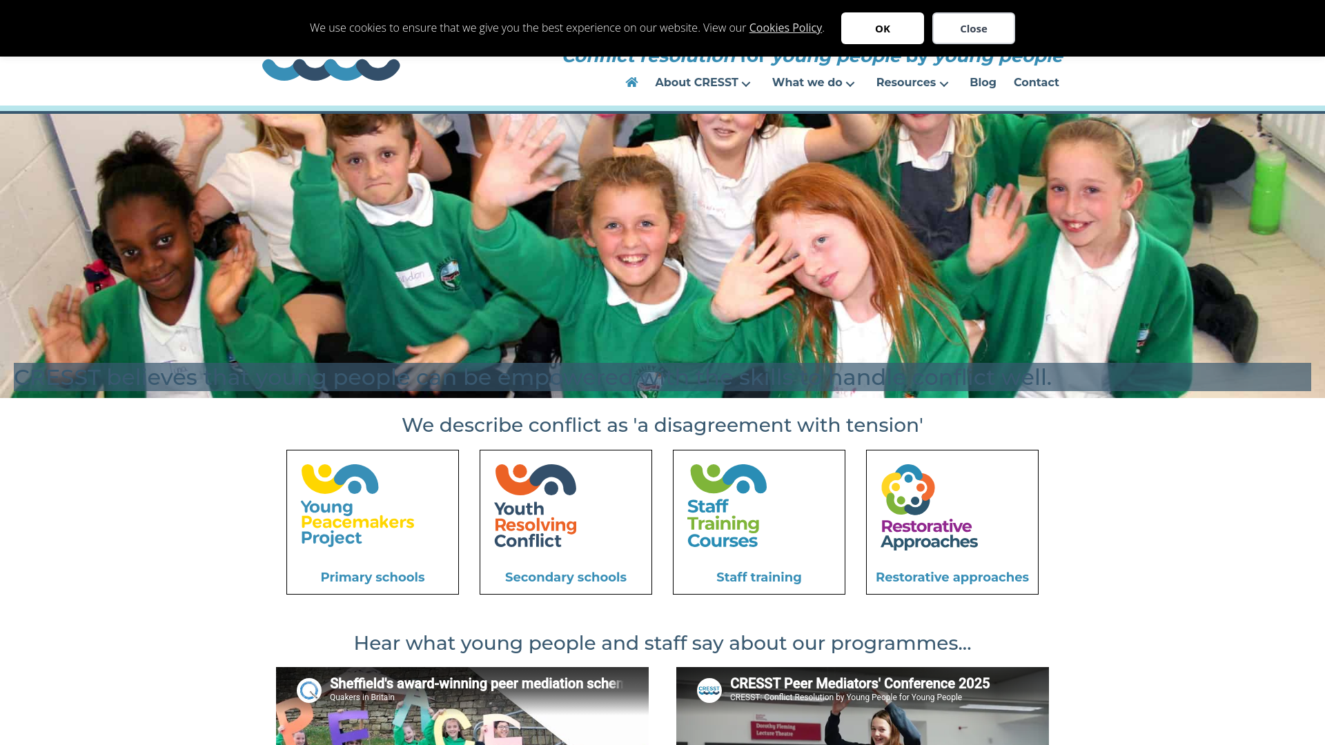 Website screenshot