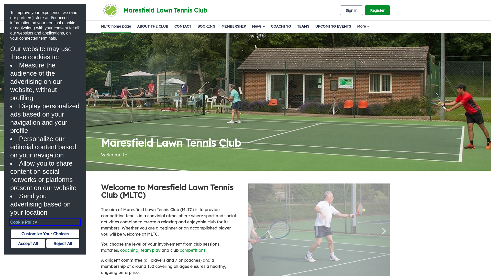 Website screenshot