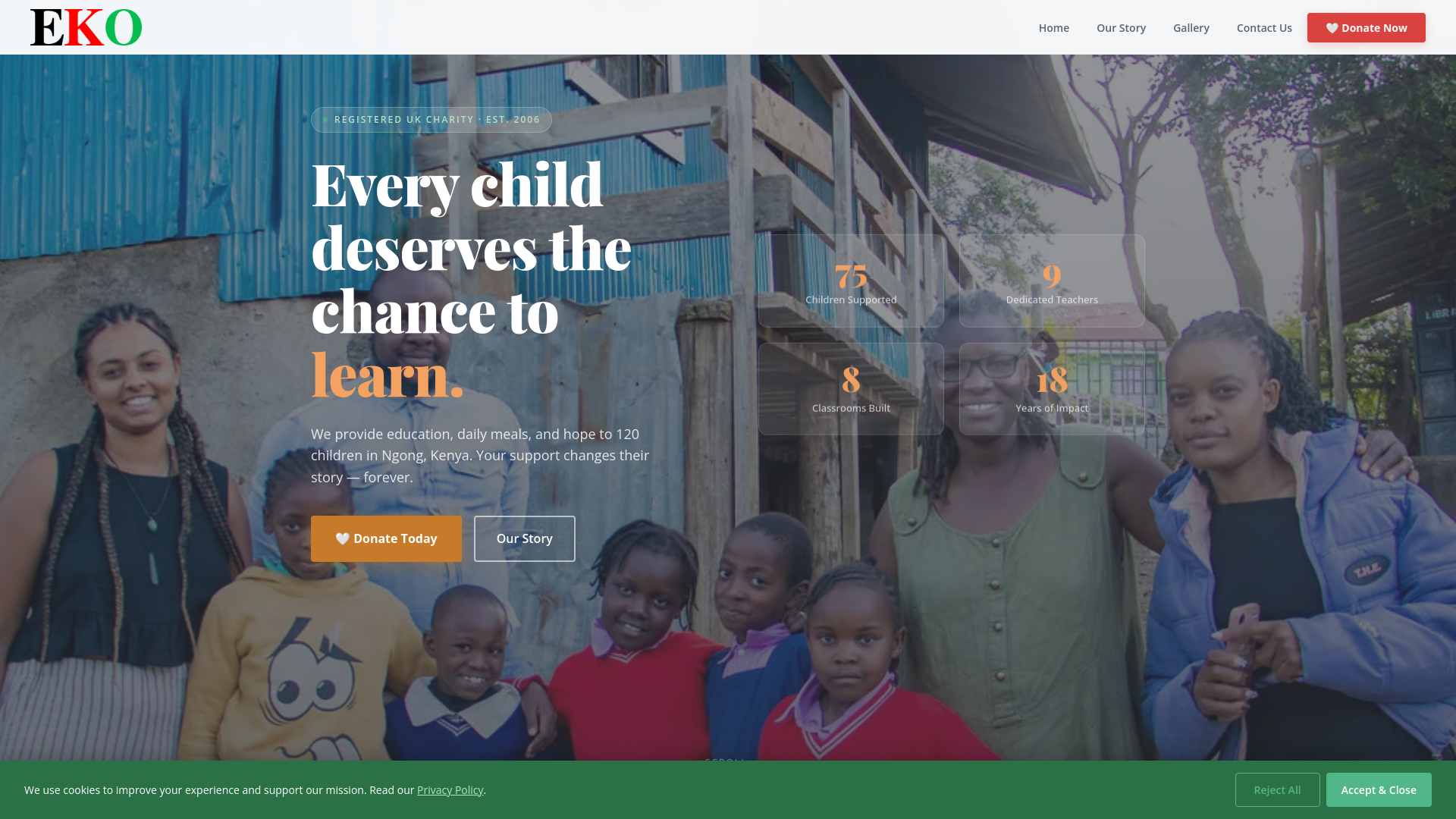 Website screenshot
