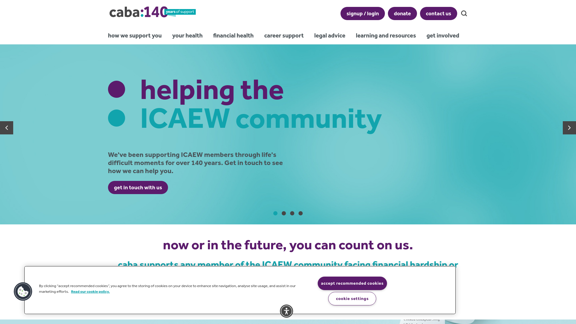 Website screenshot