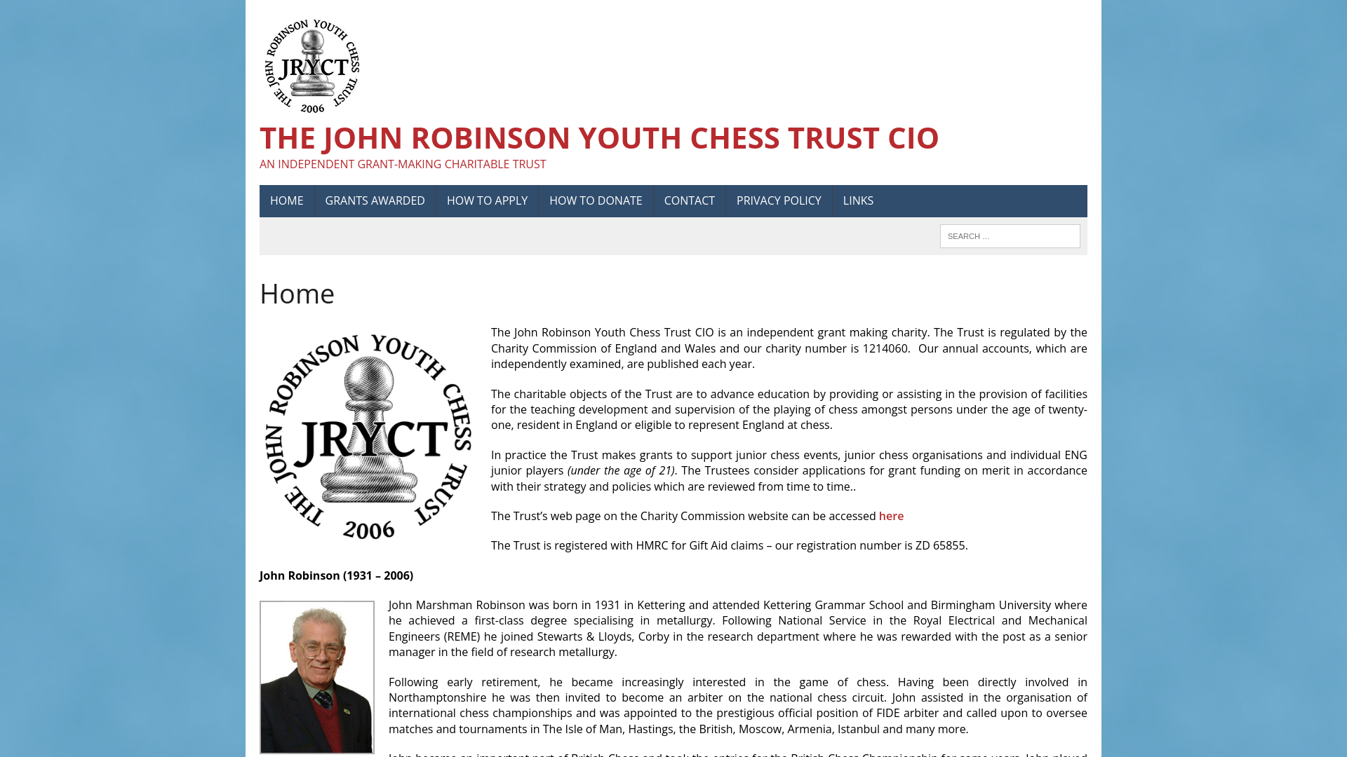Website screenshot