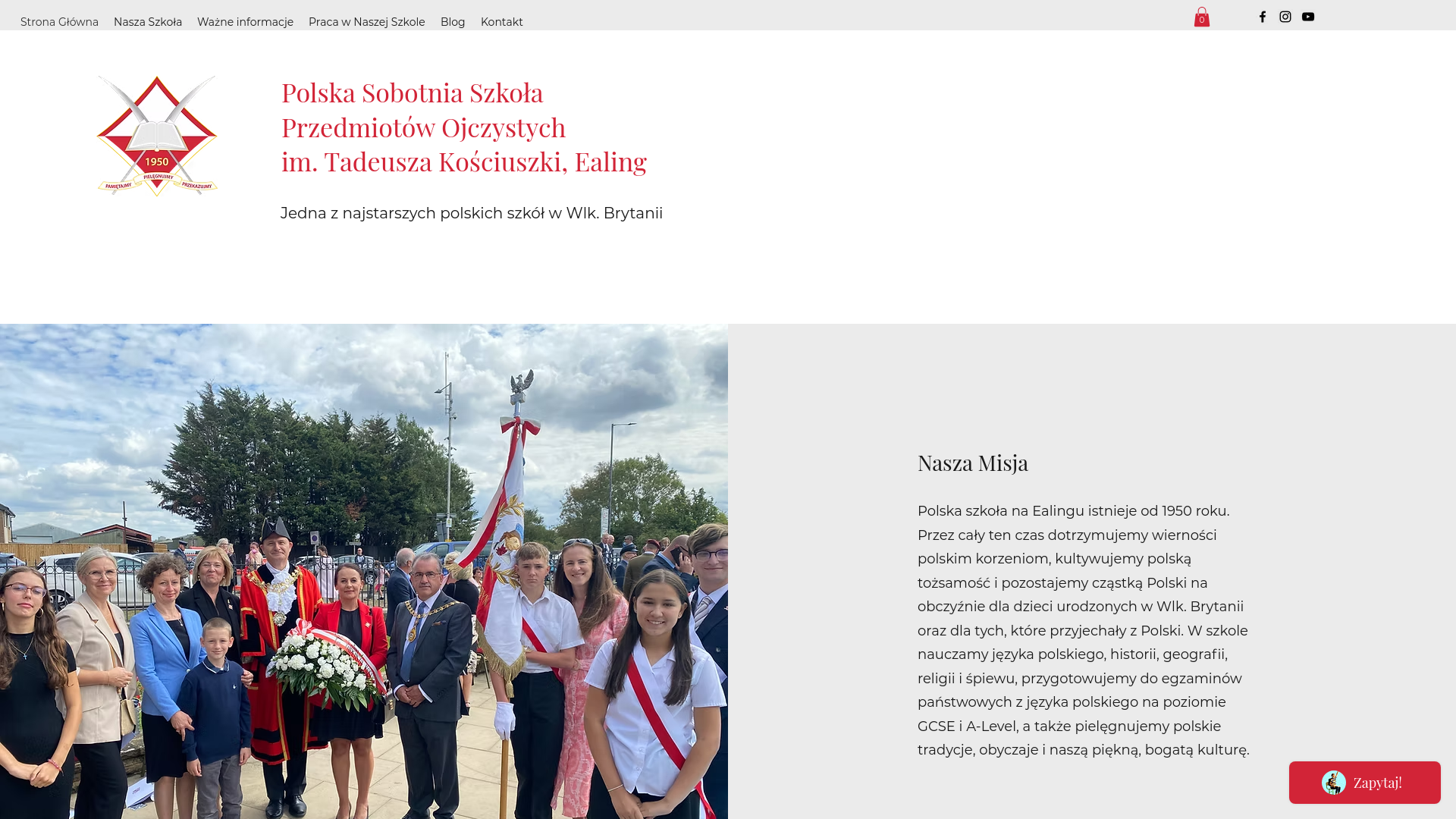 Website screenshot