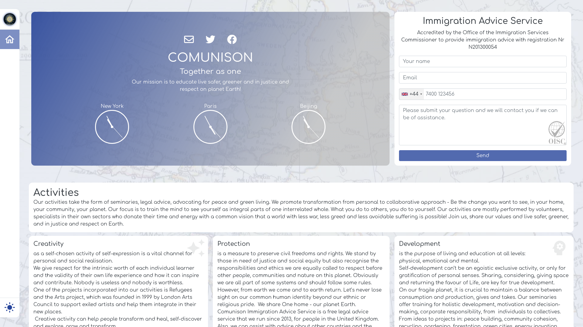 Website screenshot