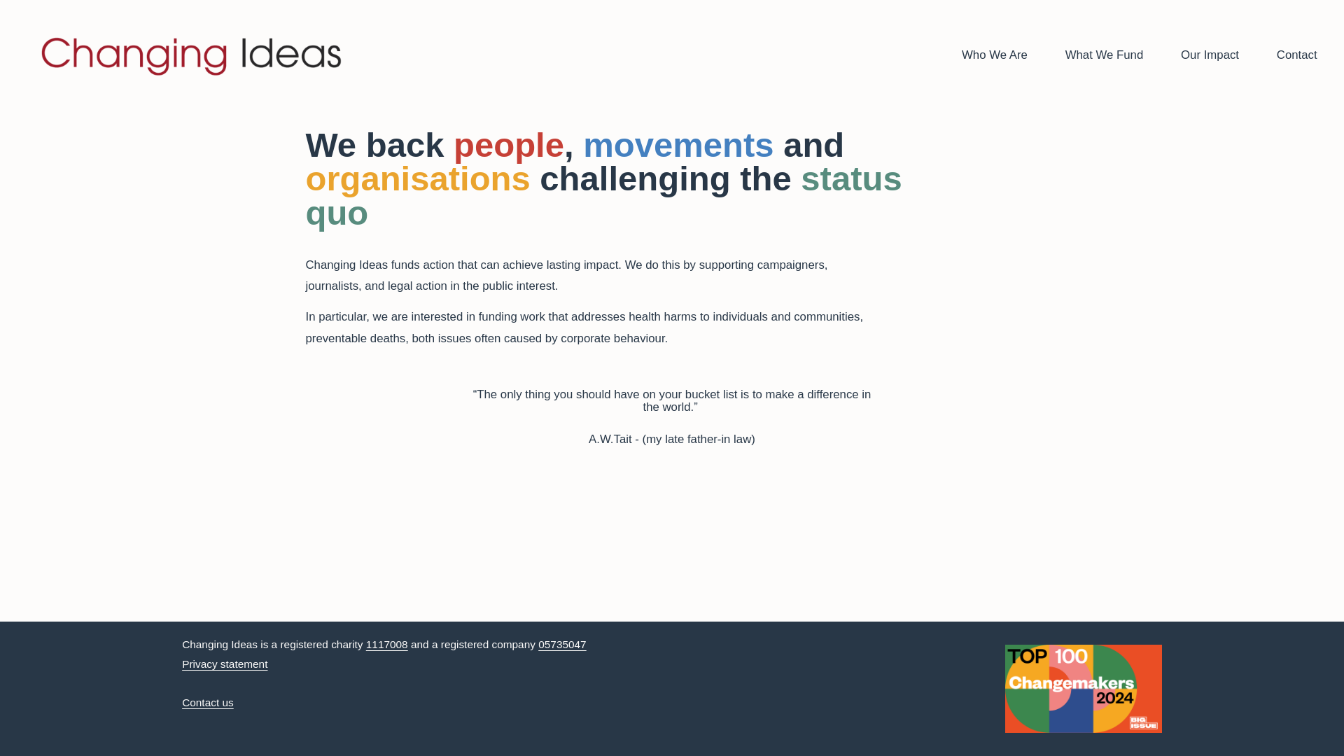 Website screenshot