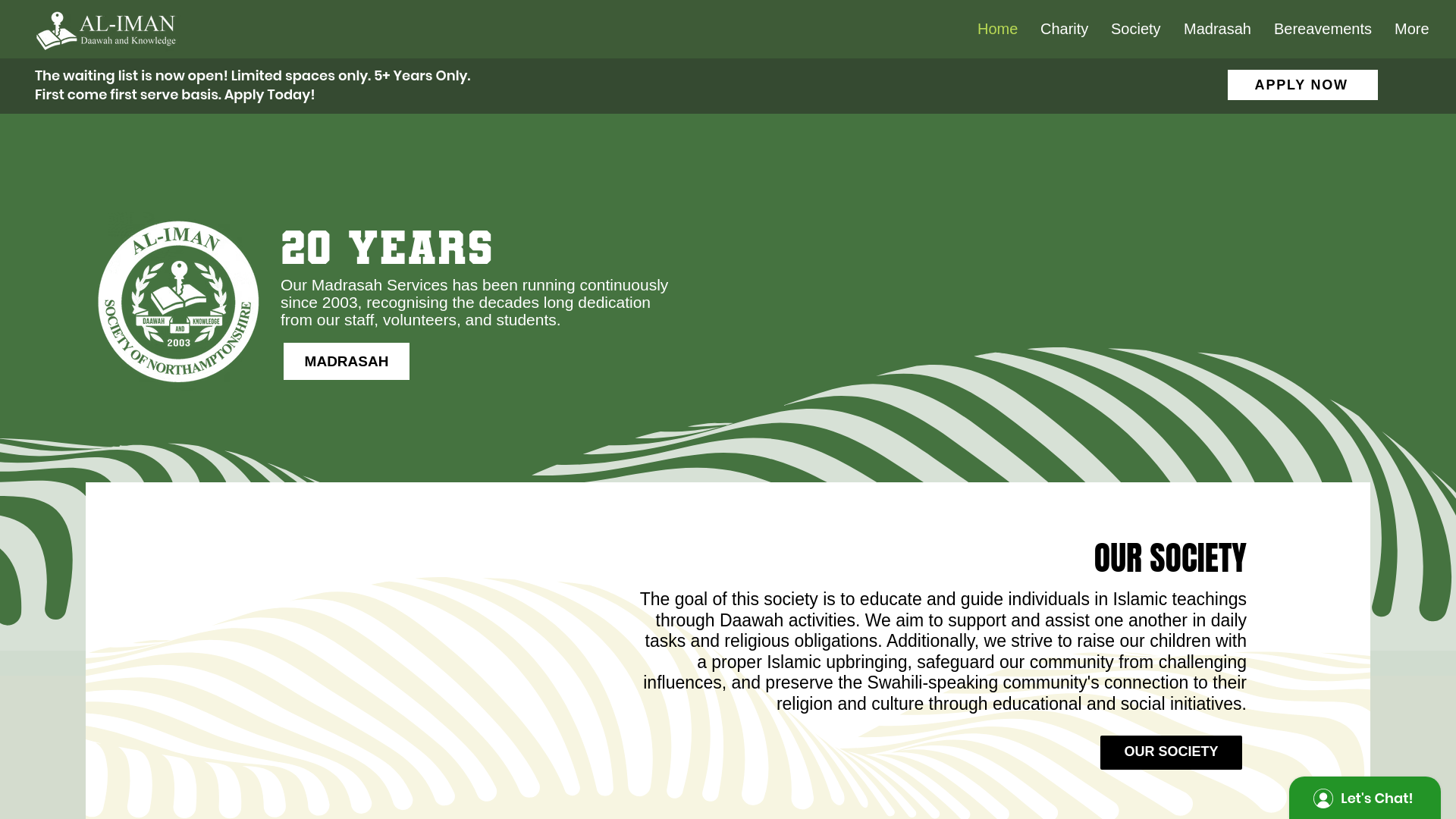 Website screenshot