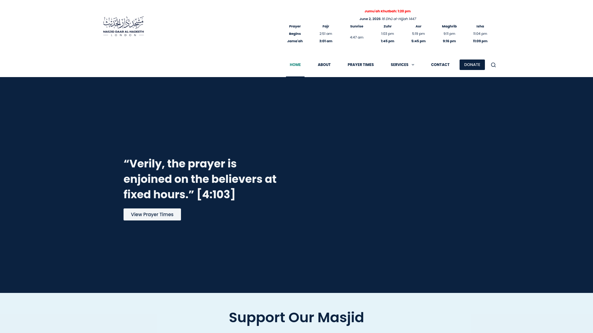 Website screenshot