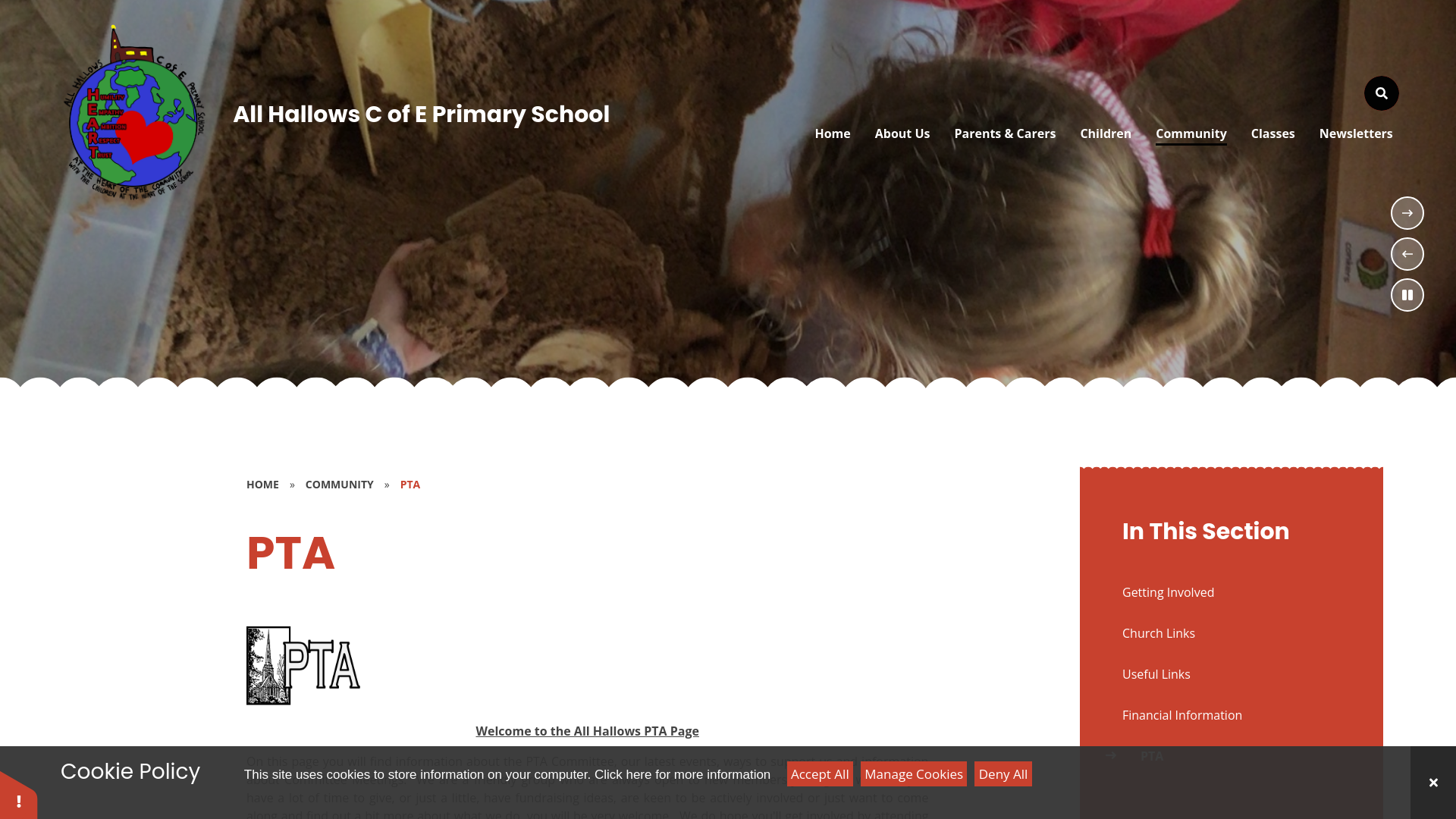 Website screenshot