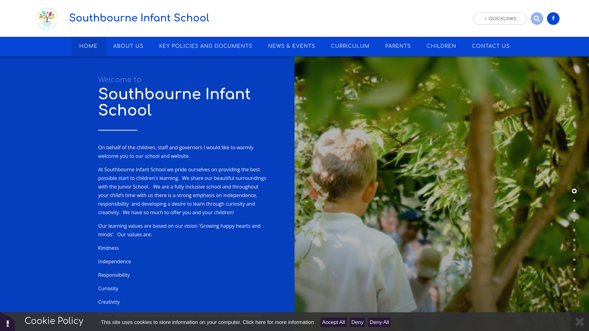 Website screenshot