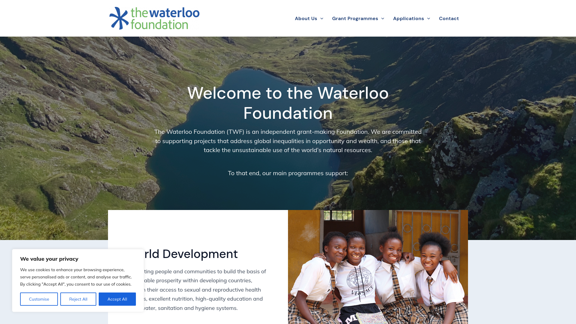 Website screenshot