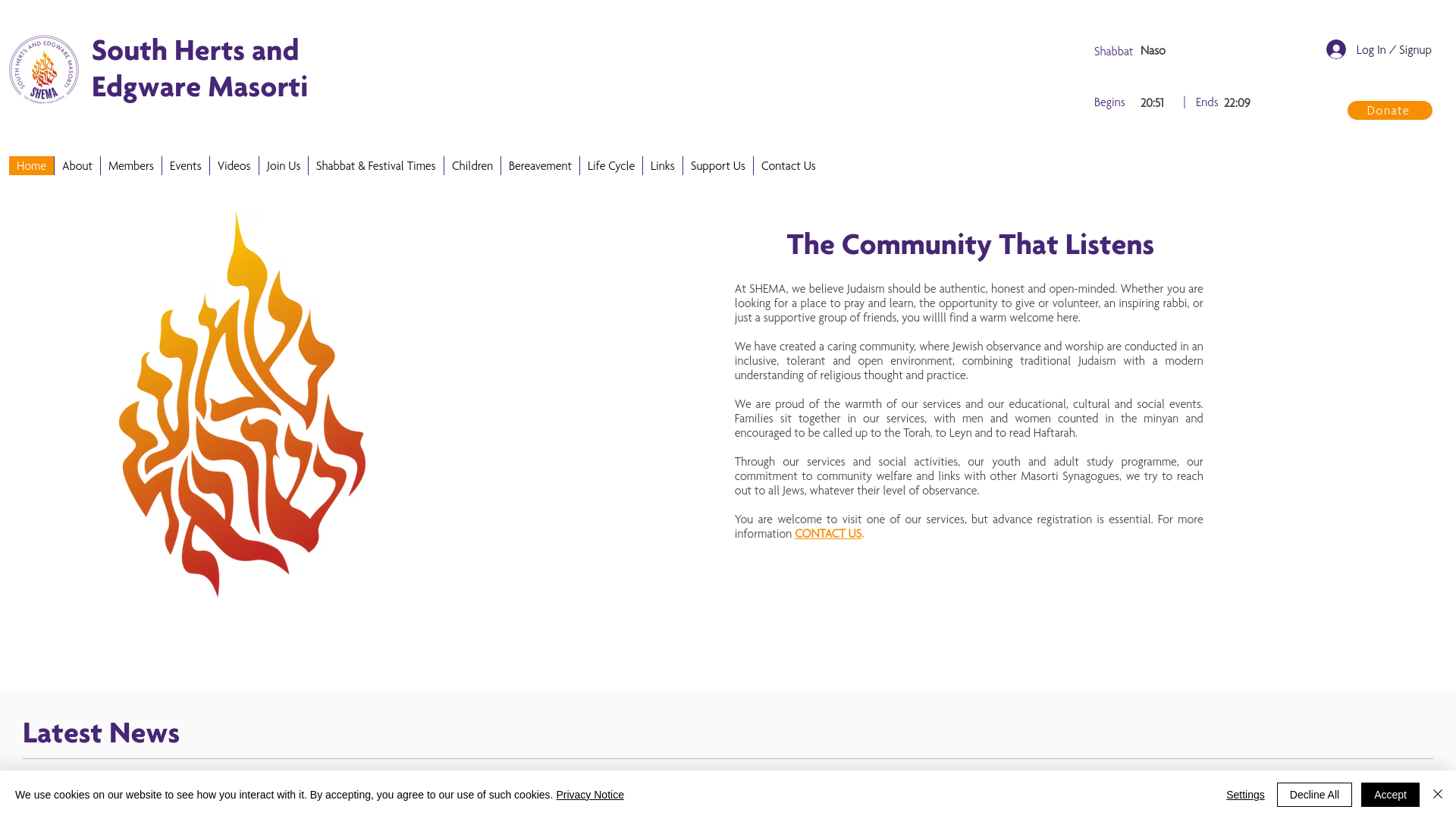 Website screenshot
