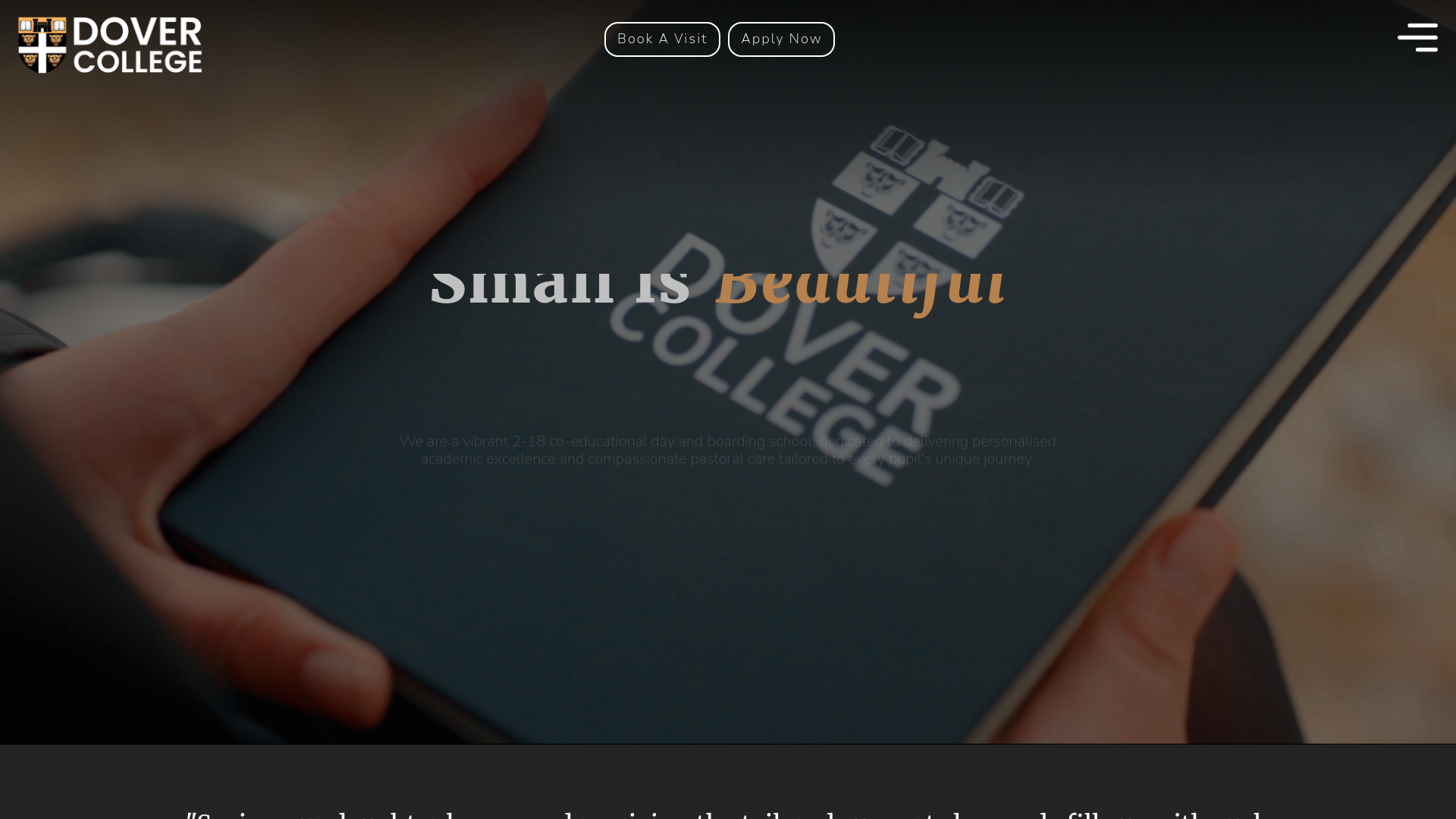 Website screenshot