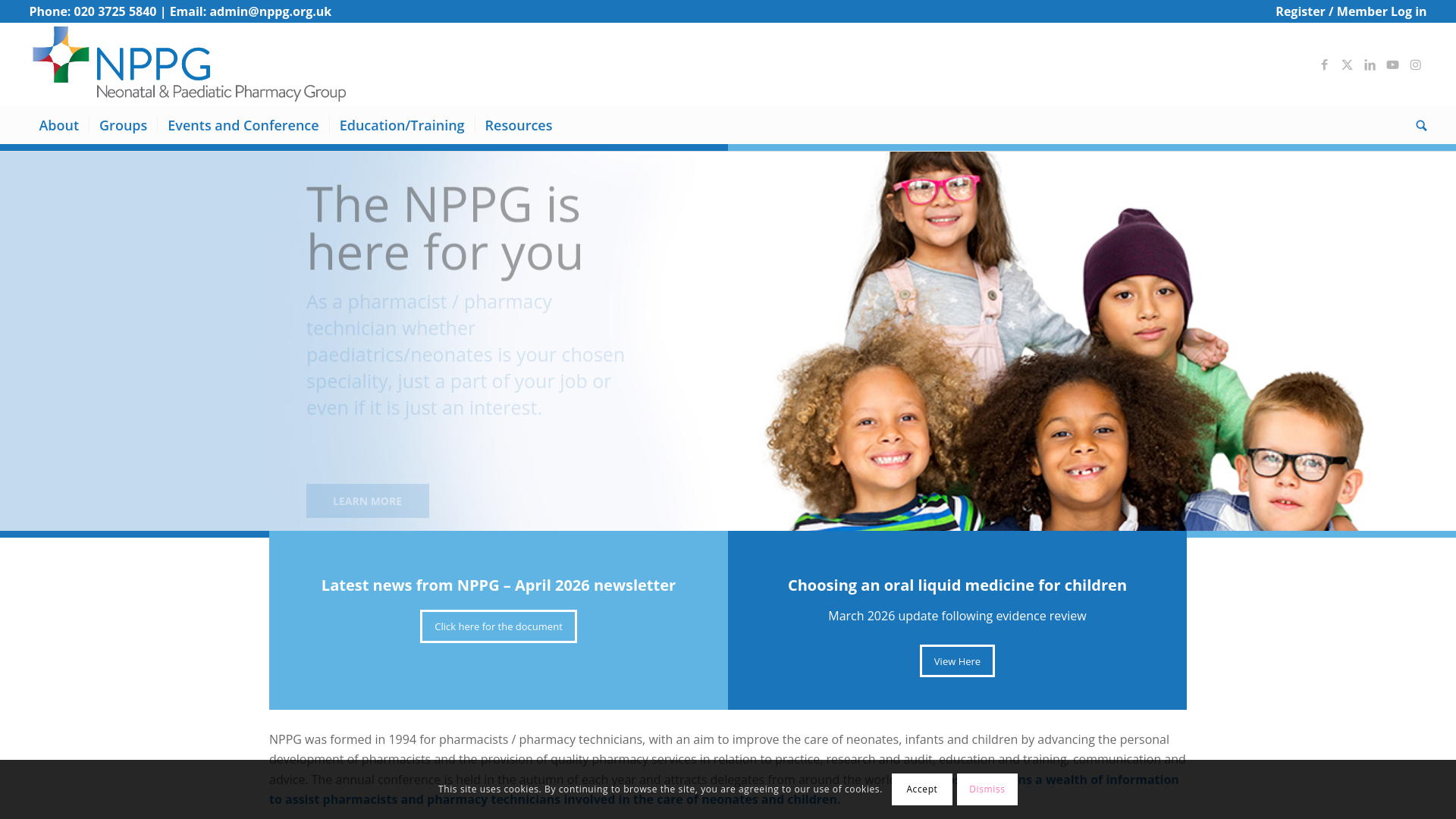 Website screenshot