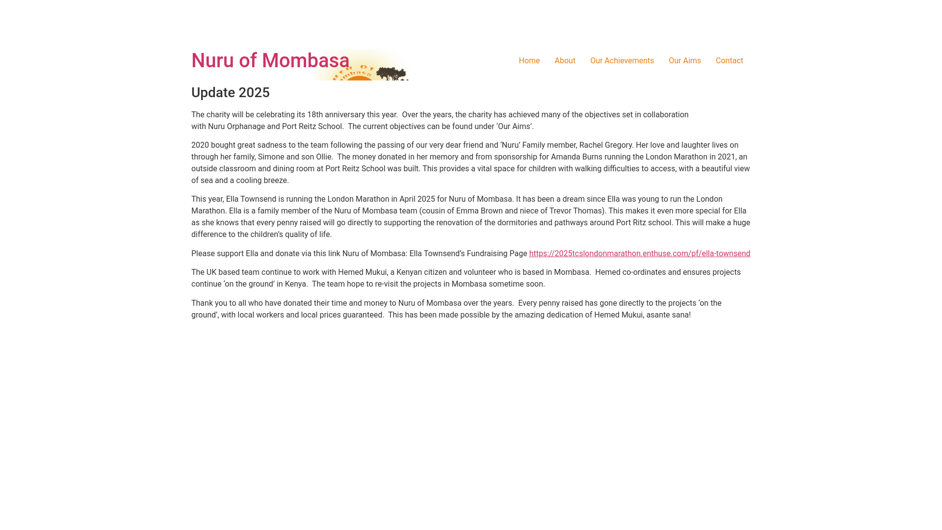 Website screenshot