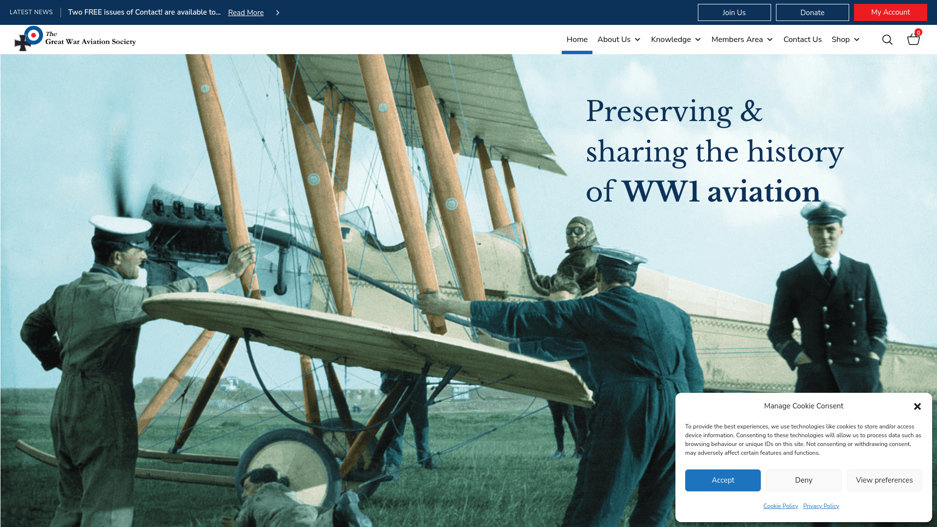 Website screenshot