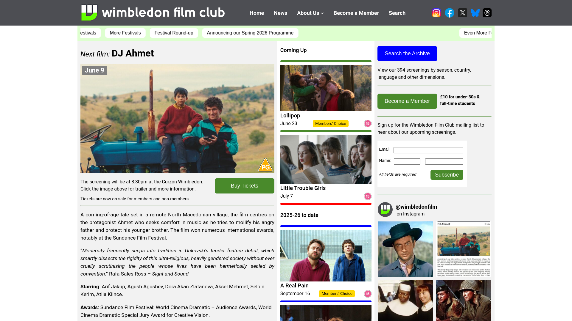 Website screenshot