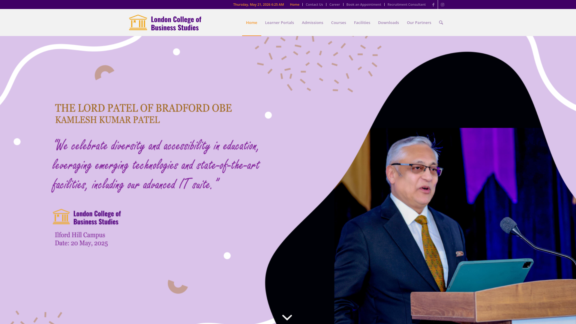 Website screenshot