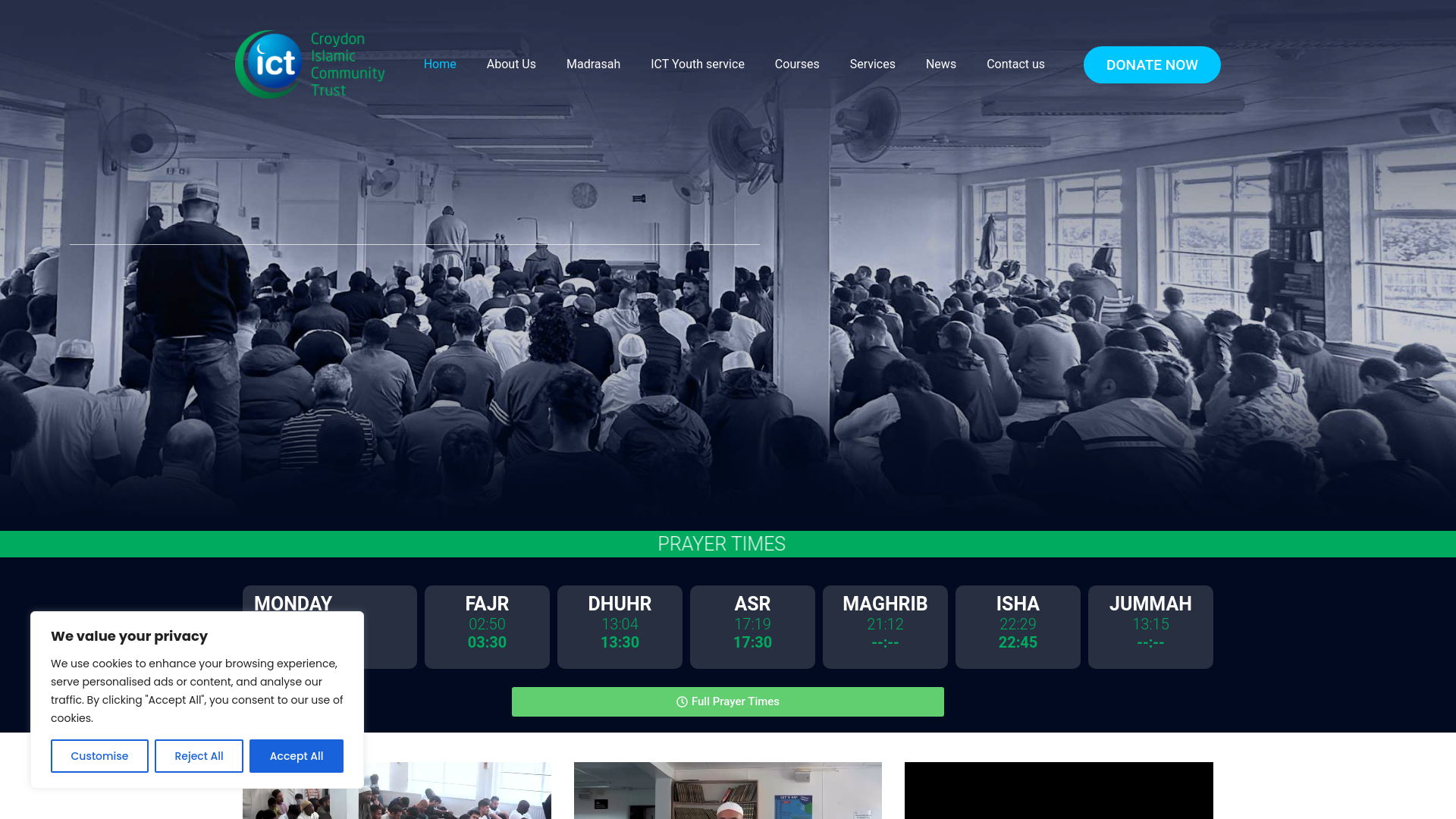 Website screenshot