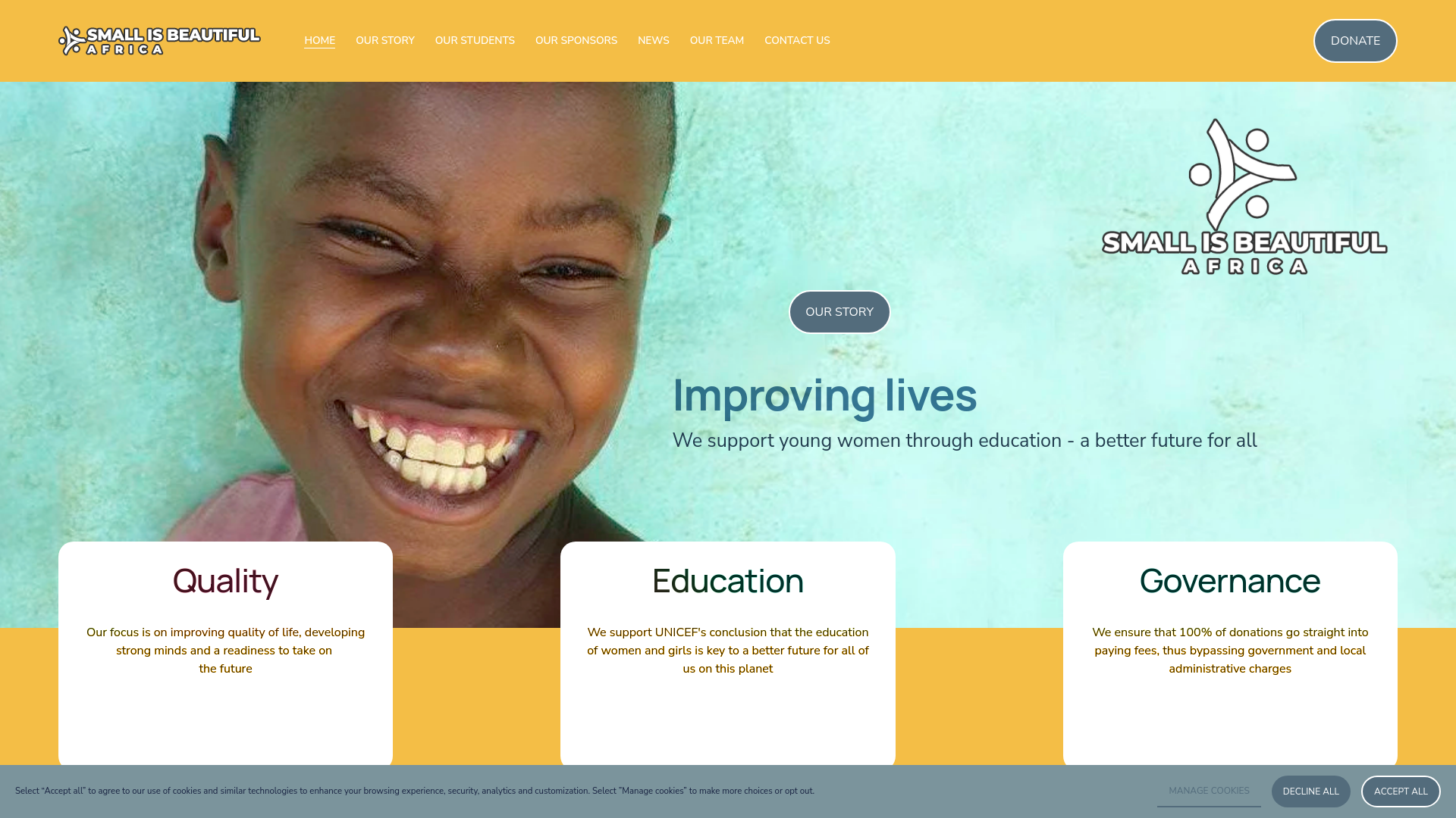 Website screenshot