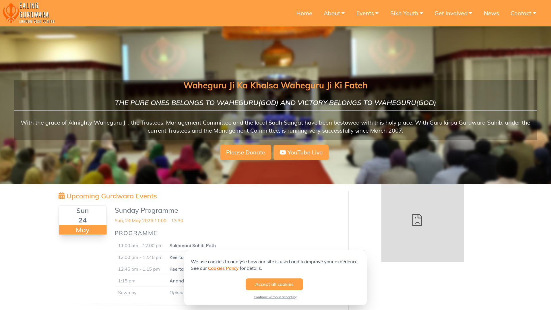 Website screenshot