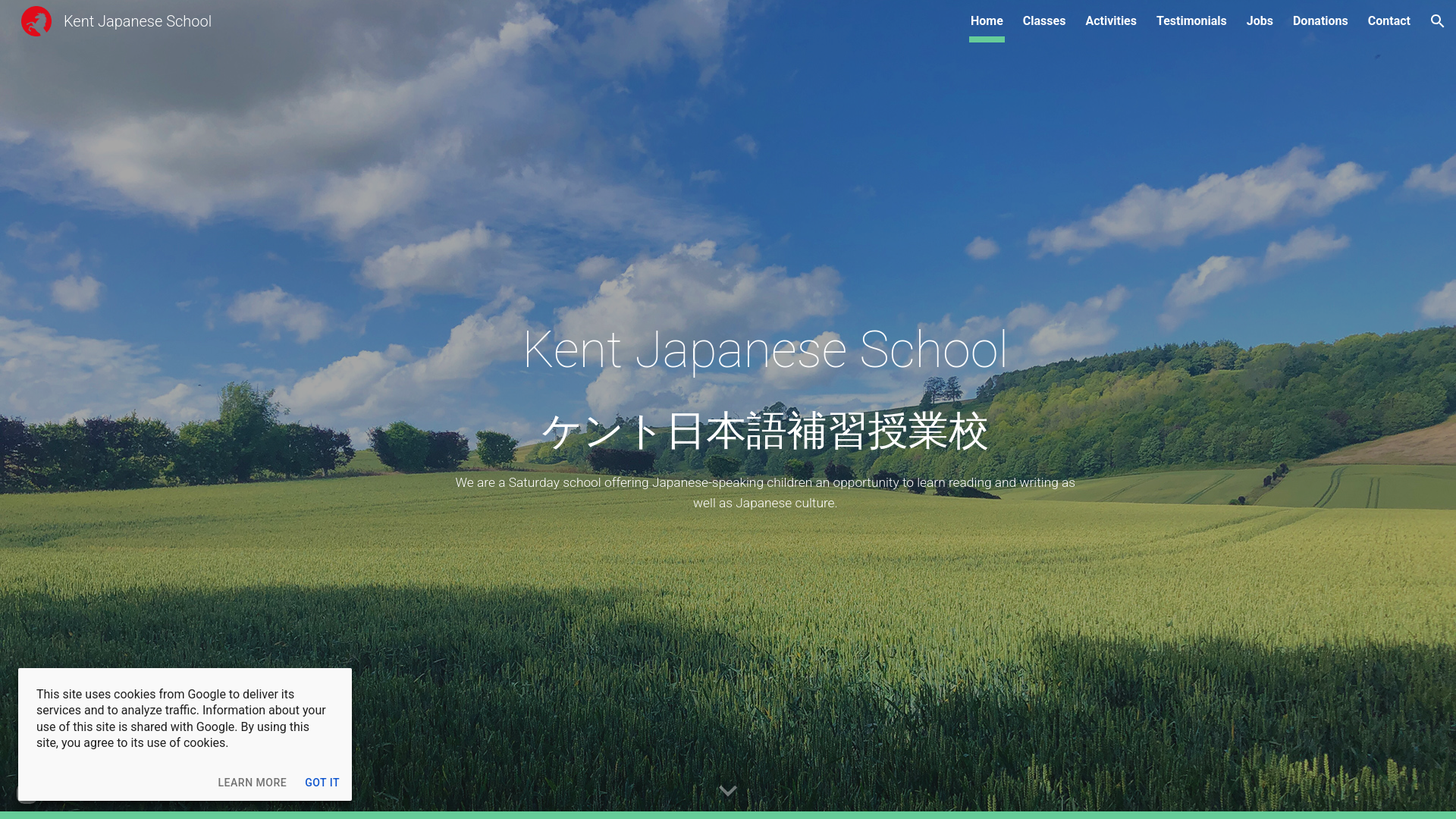 Website screenshot