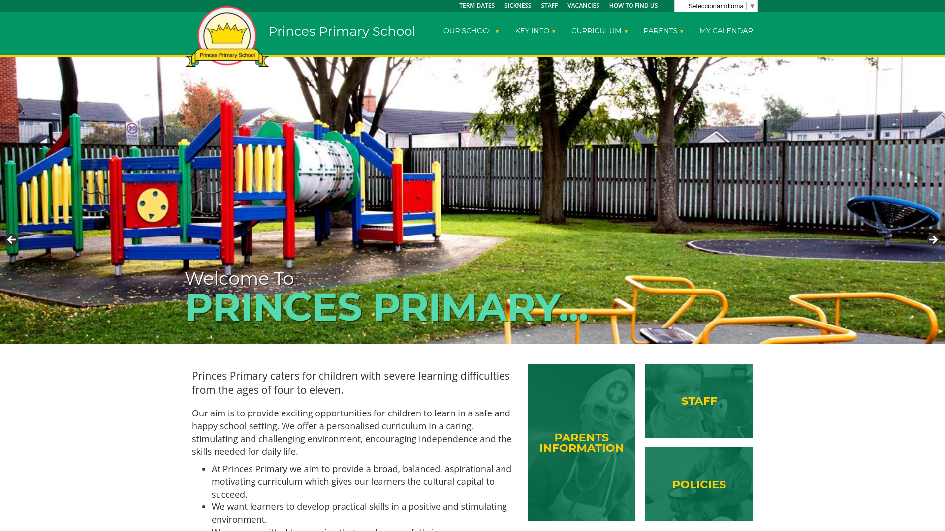 Website screenshot