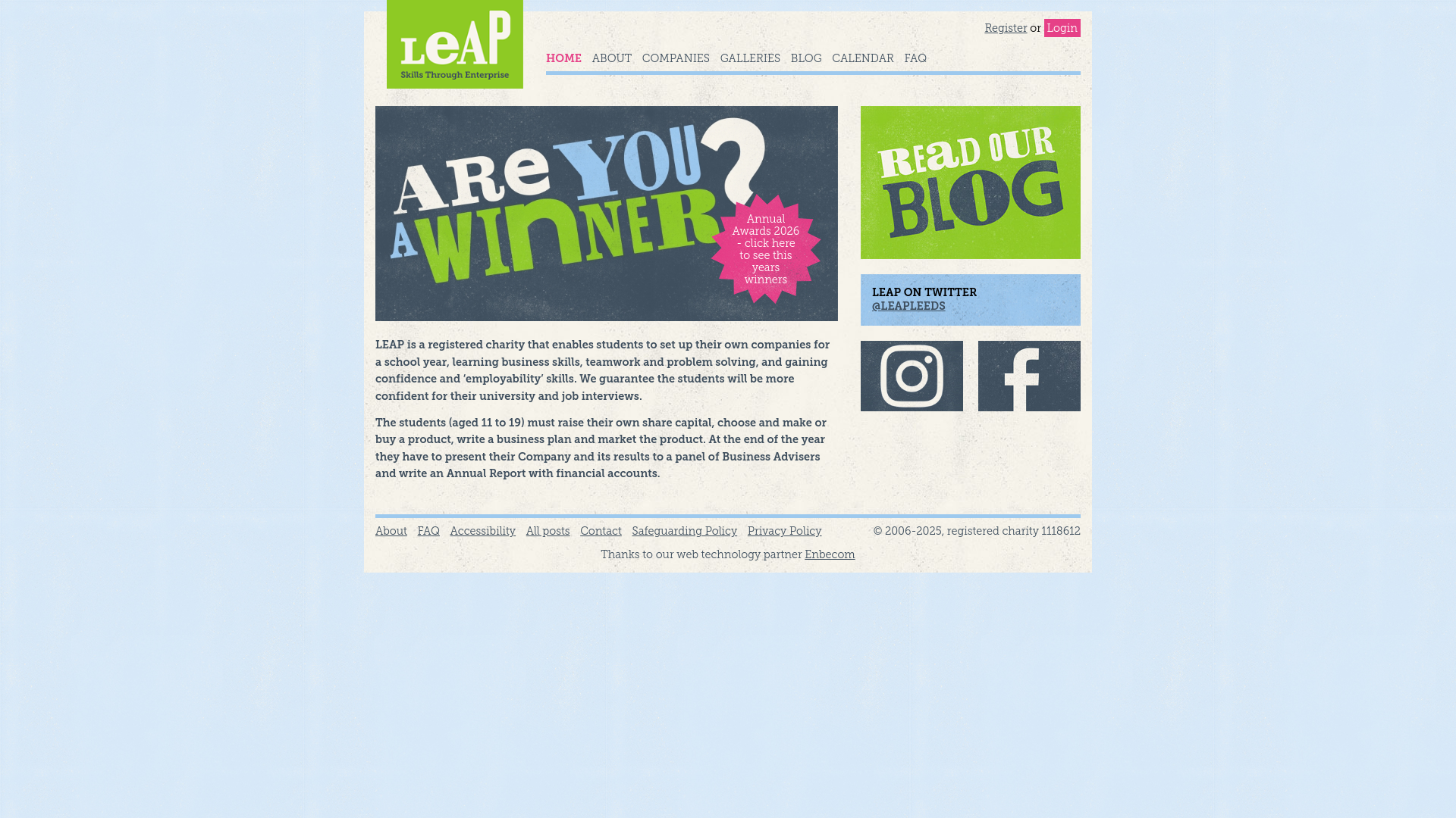 Website screenshot