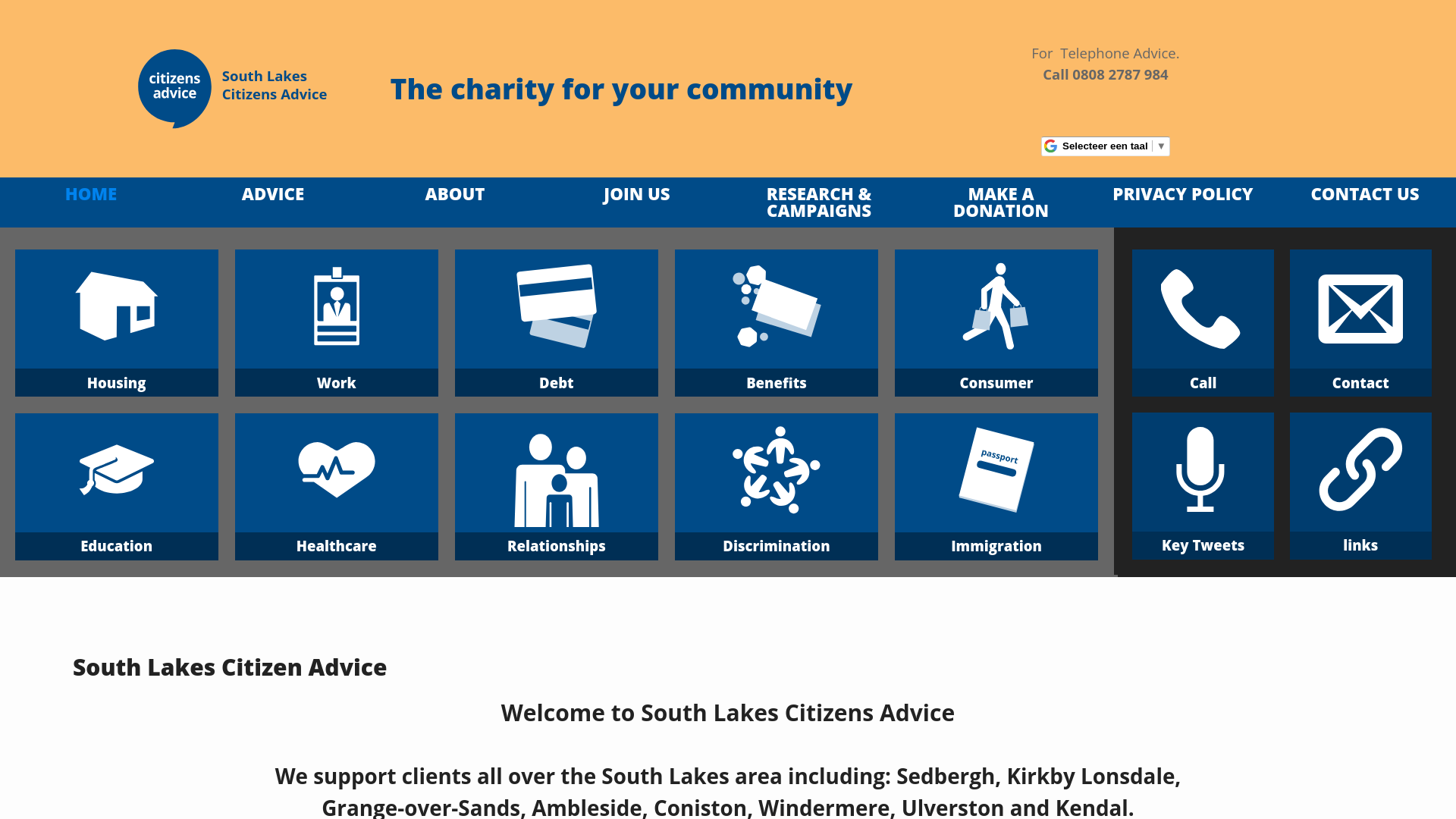 Website screenshot