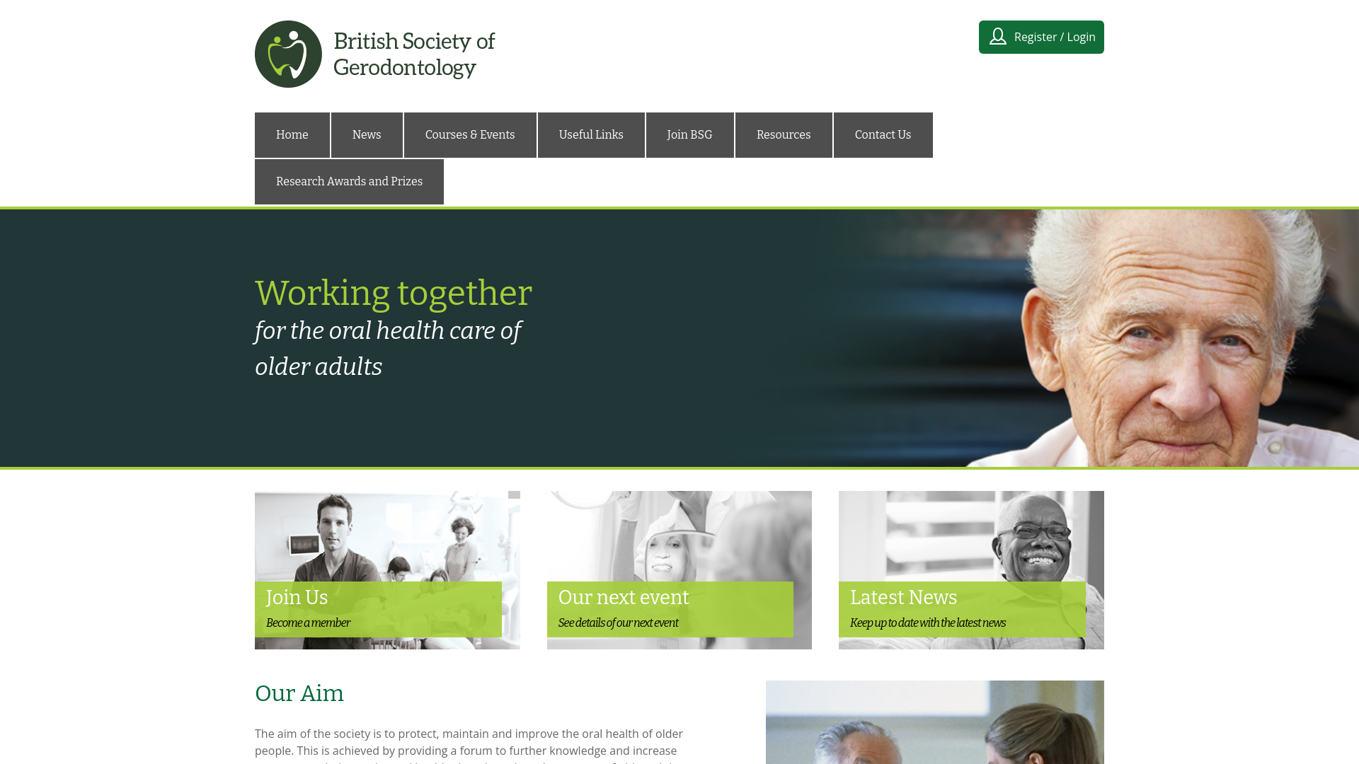 Website screenshot