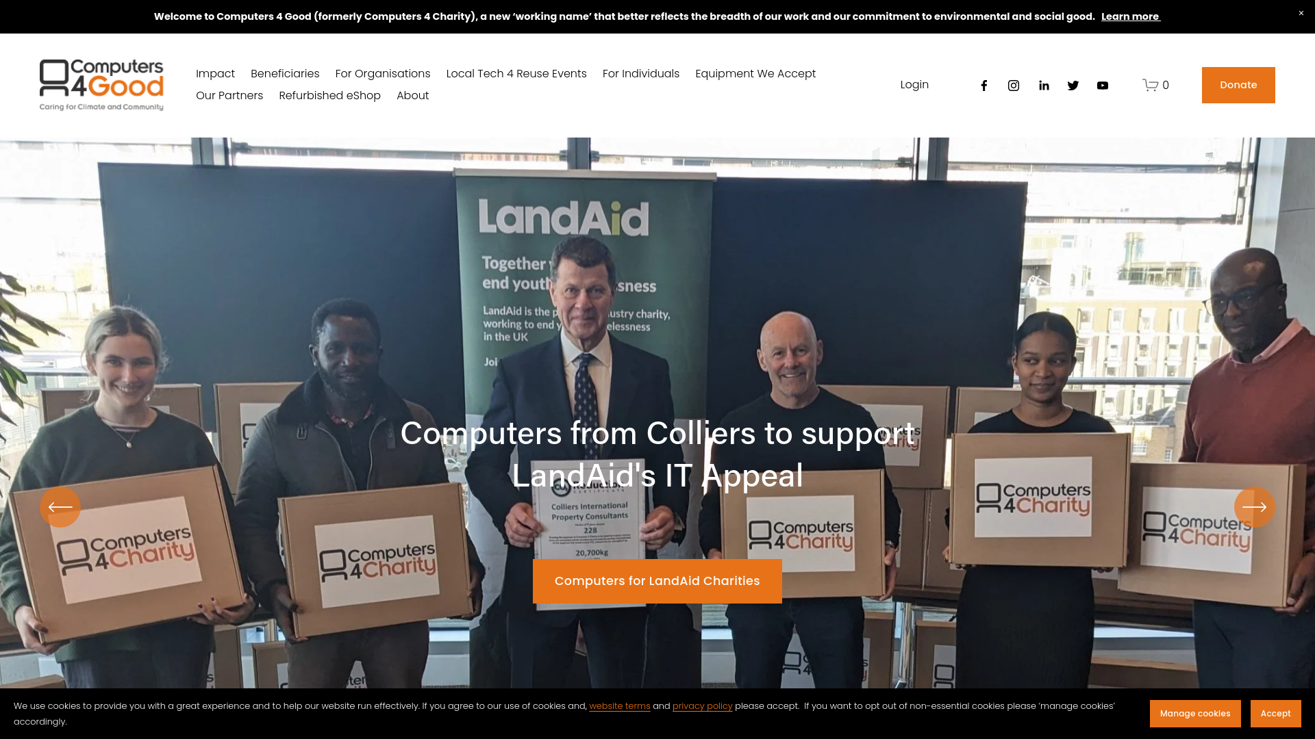 Website screenshot