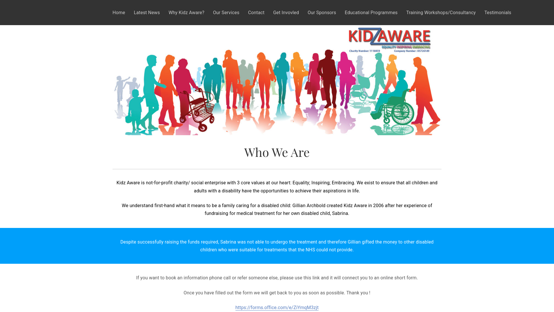 Website screenshot