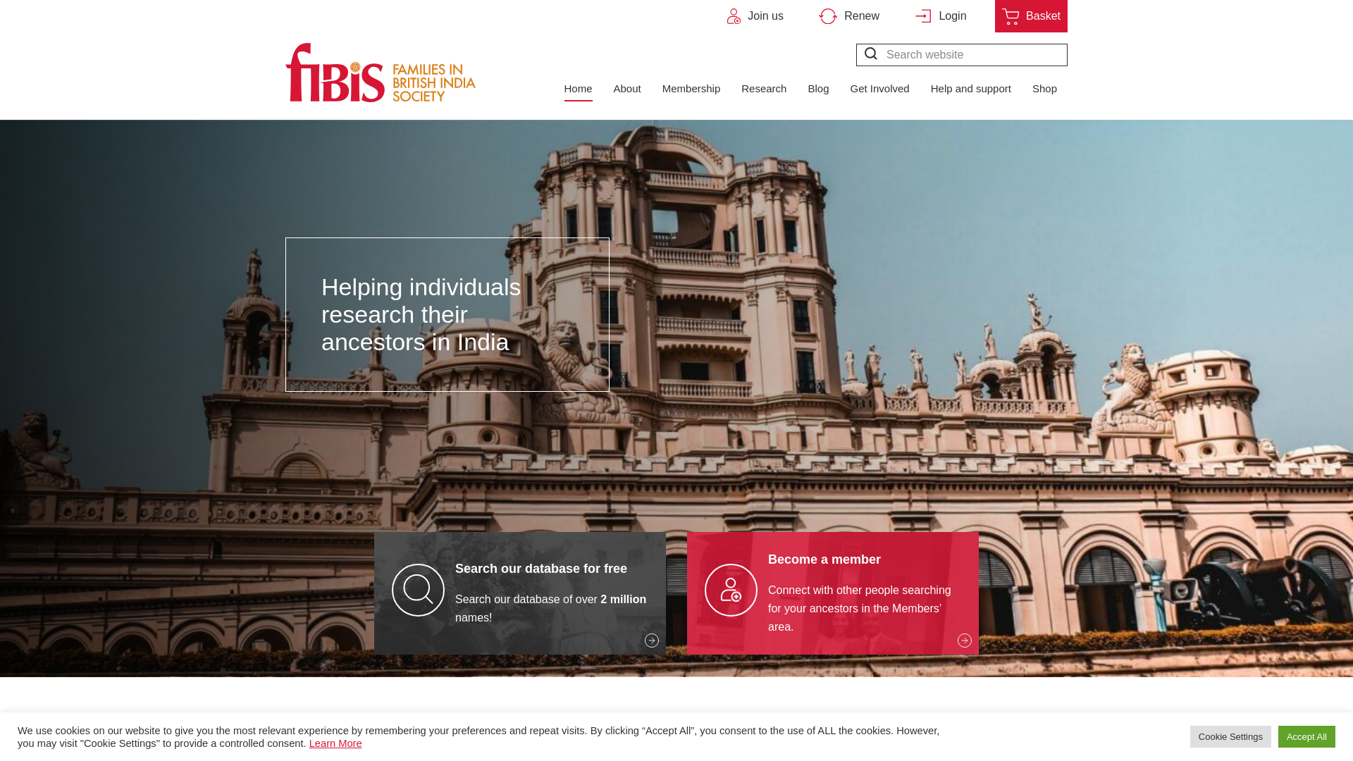 Website screenshot