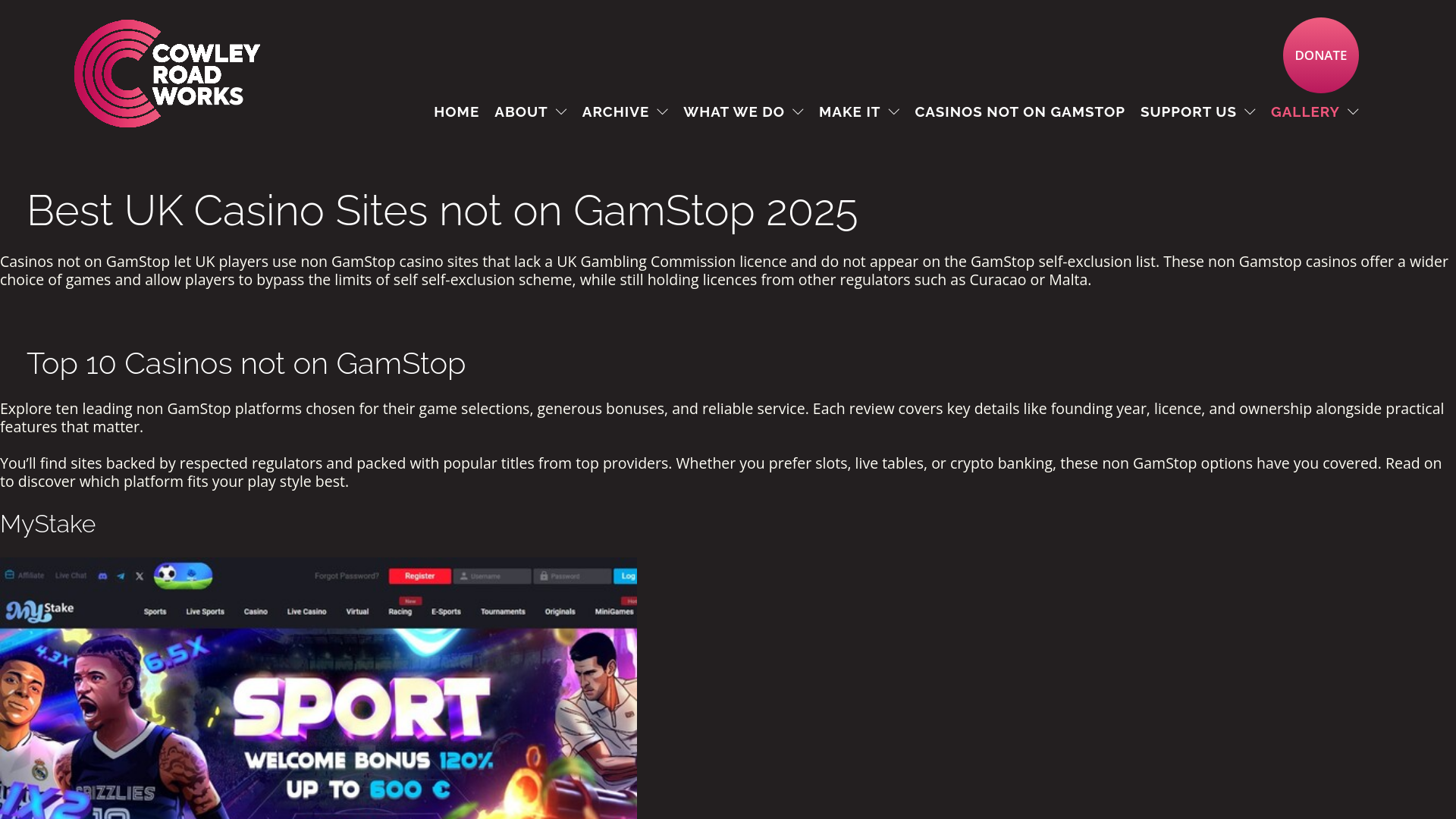 Website screenshot