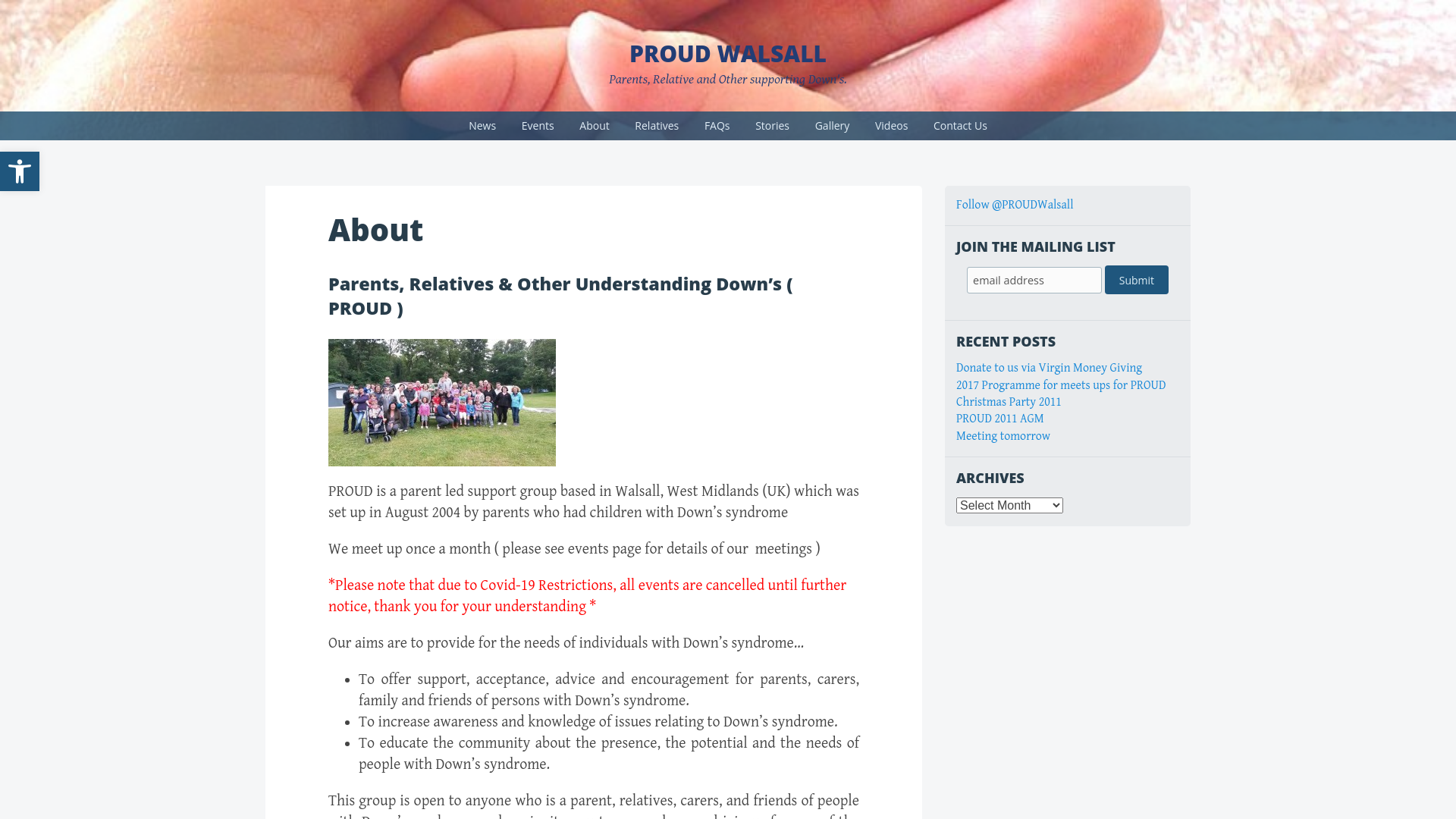 Website screenshot