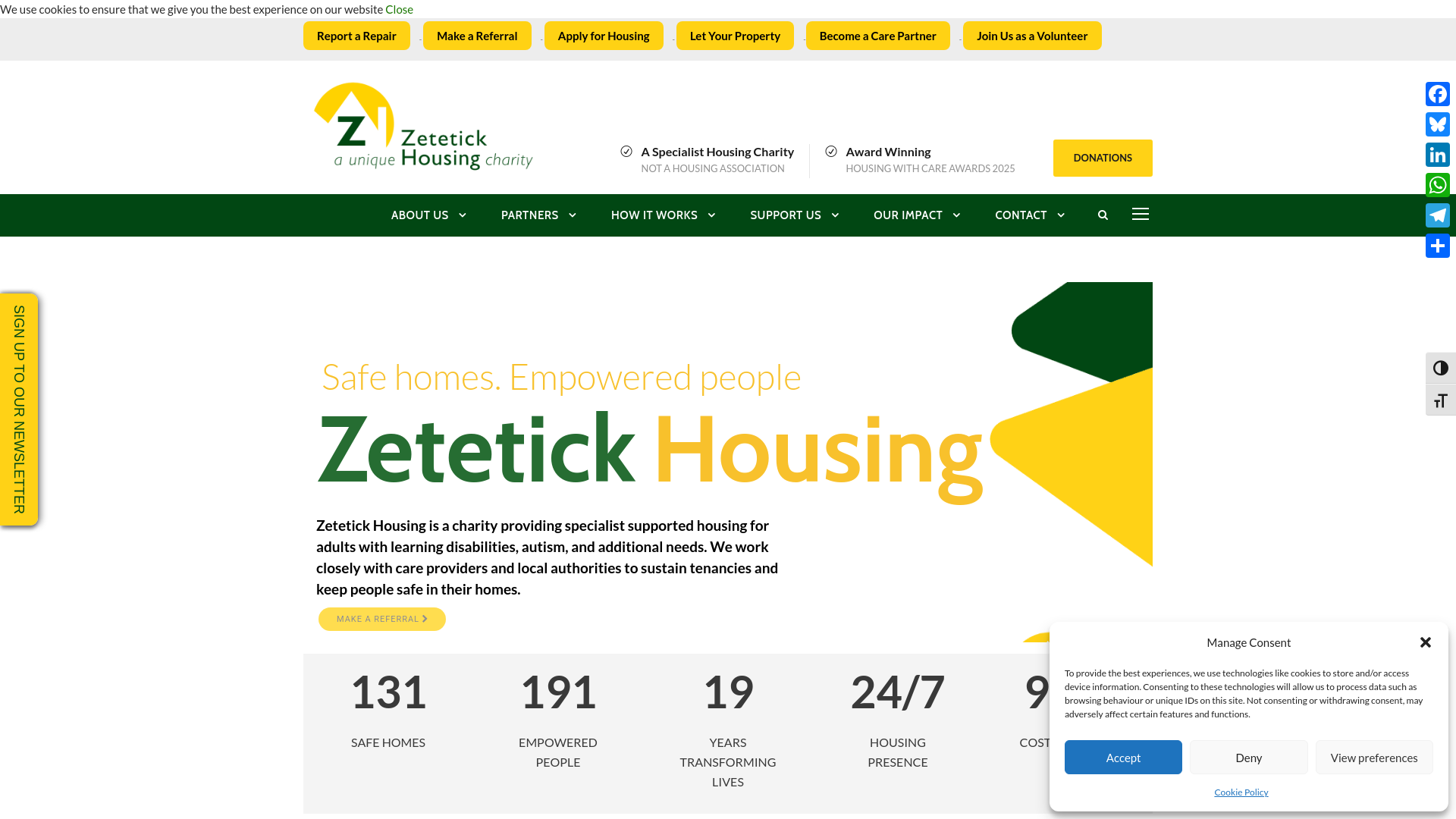 Website screenshot