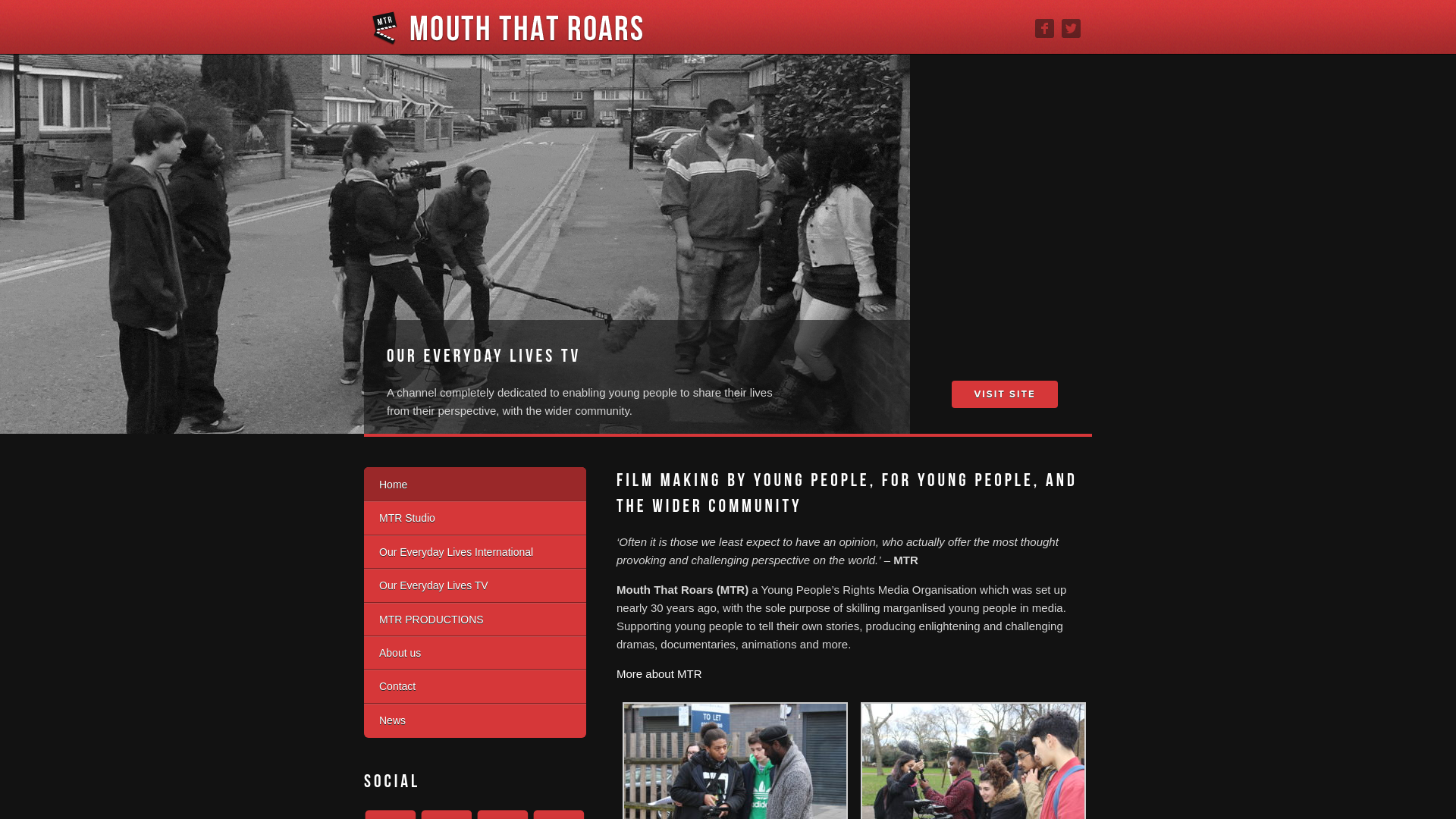 Website screenshot