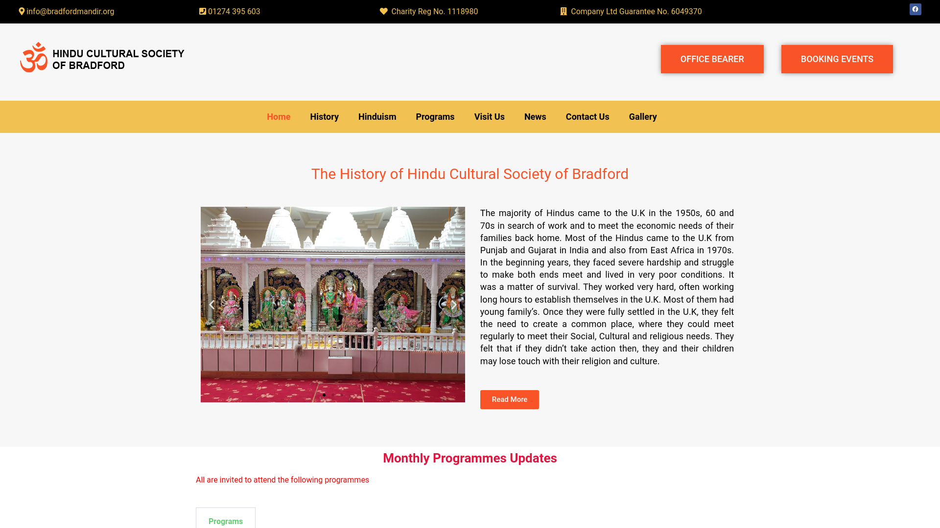 Website screenshot