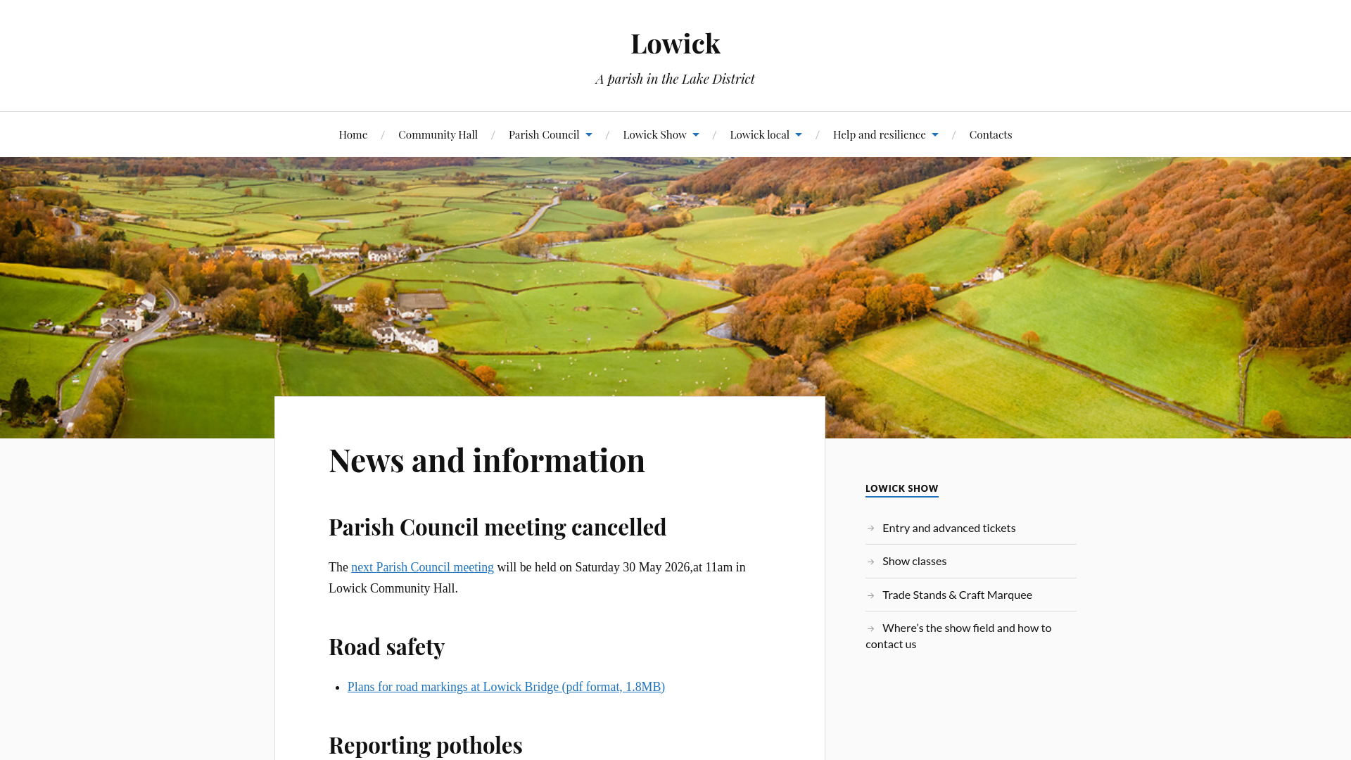 Website screenshot