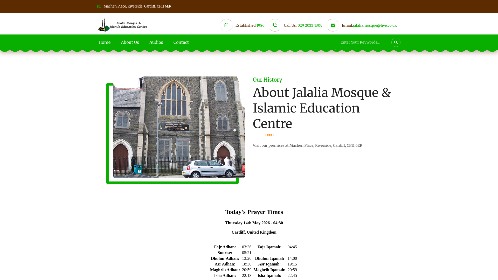 Website screenshot