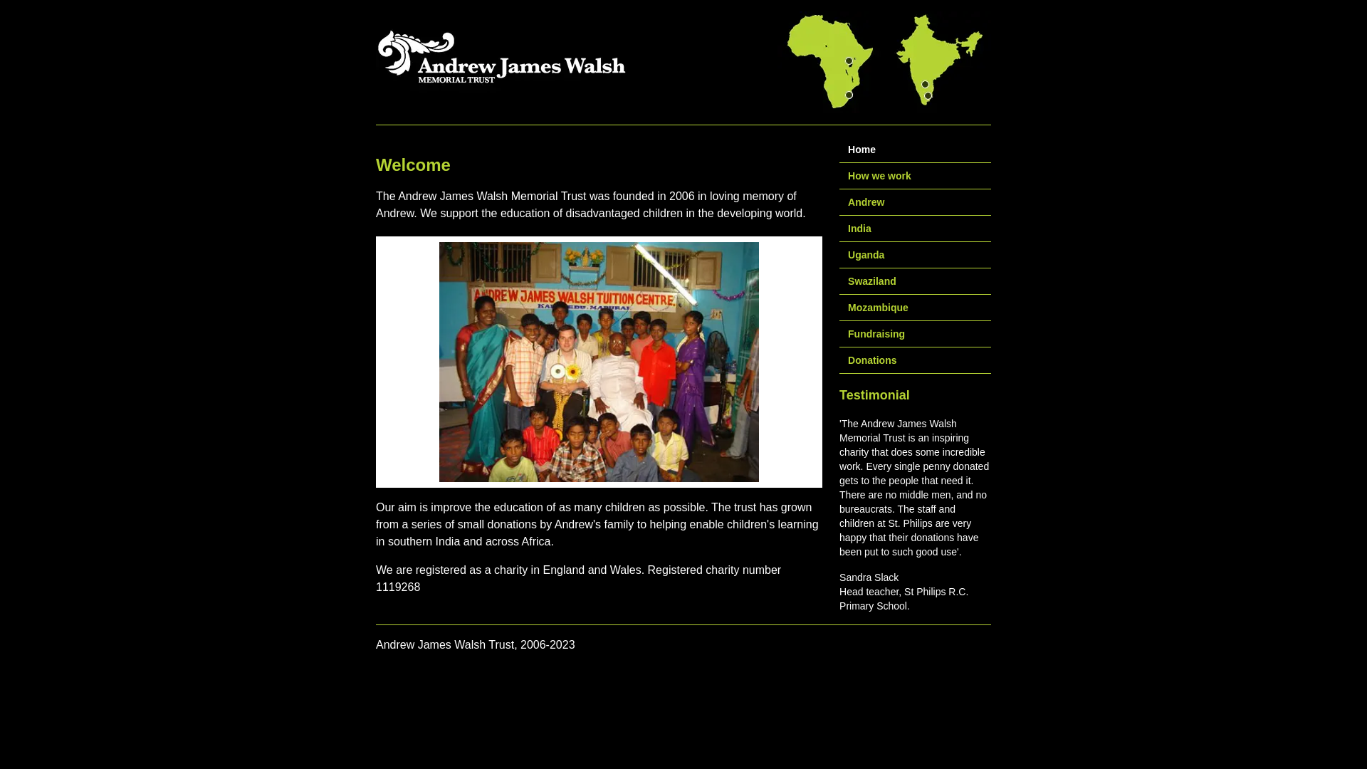 Website screenshot