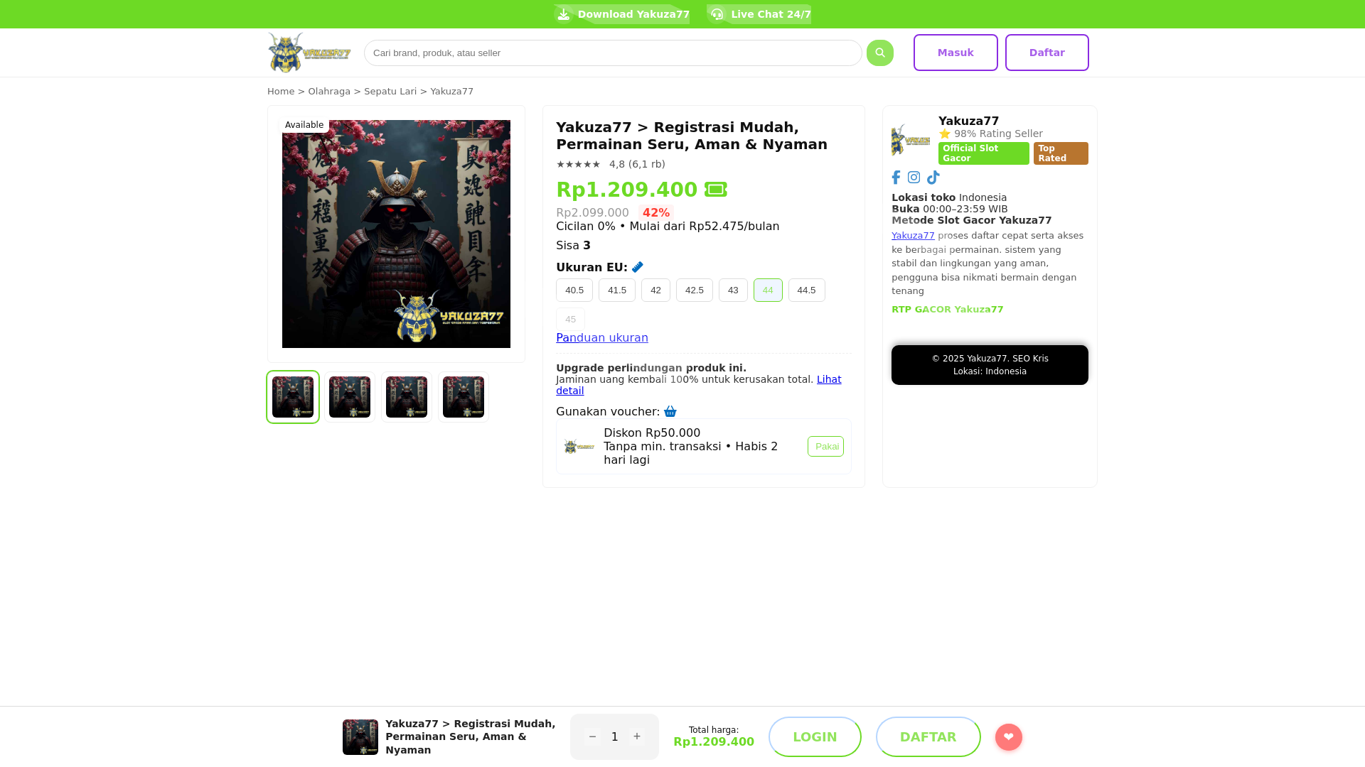 Website screenshot