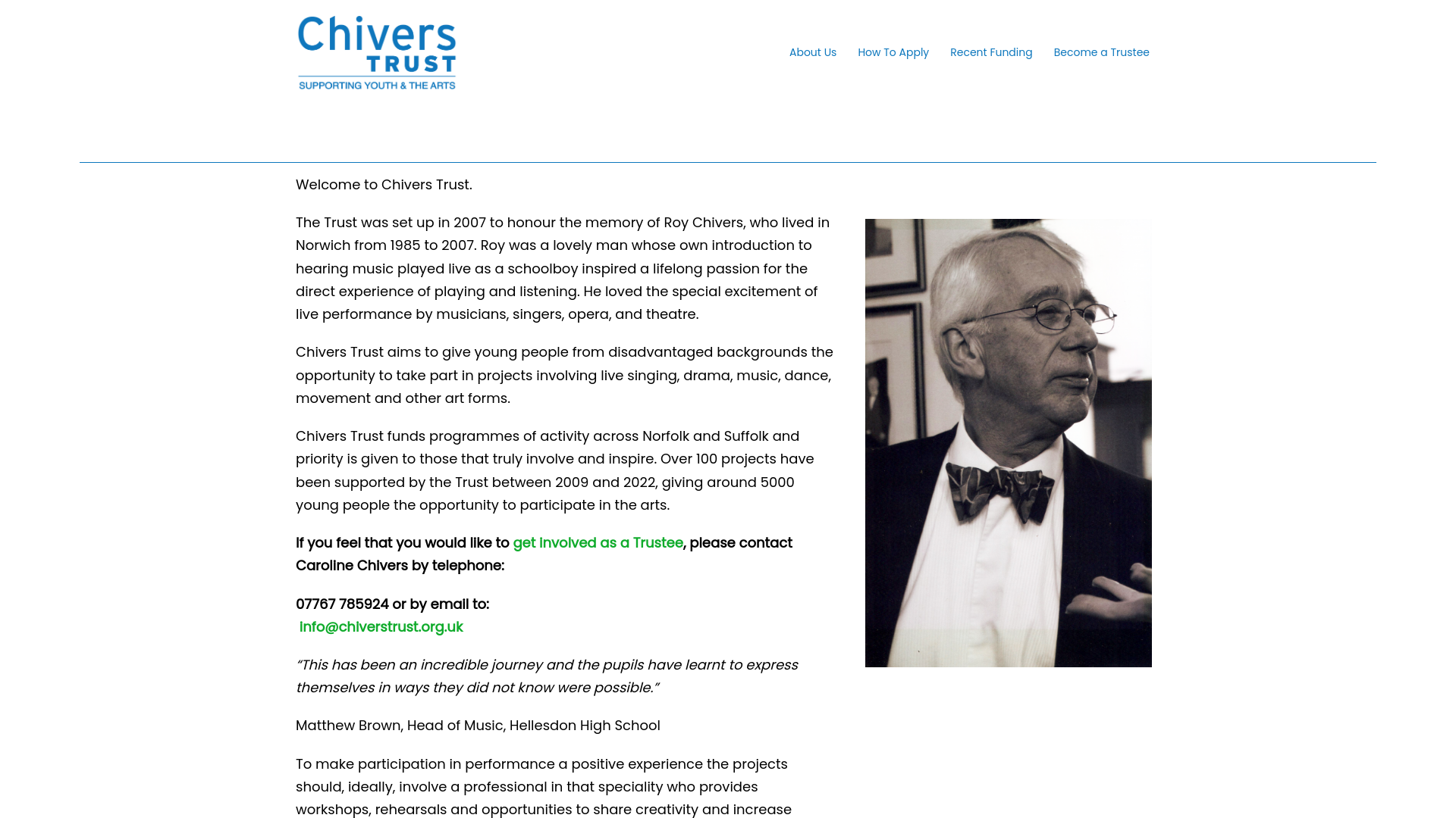 Website screenshot