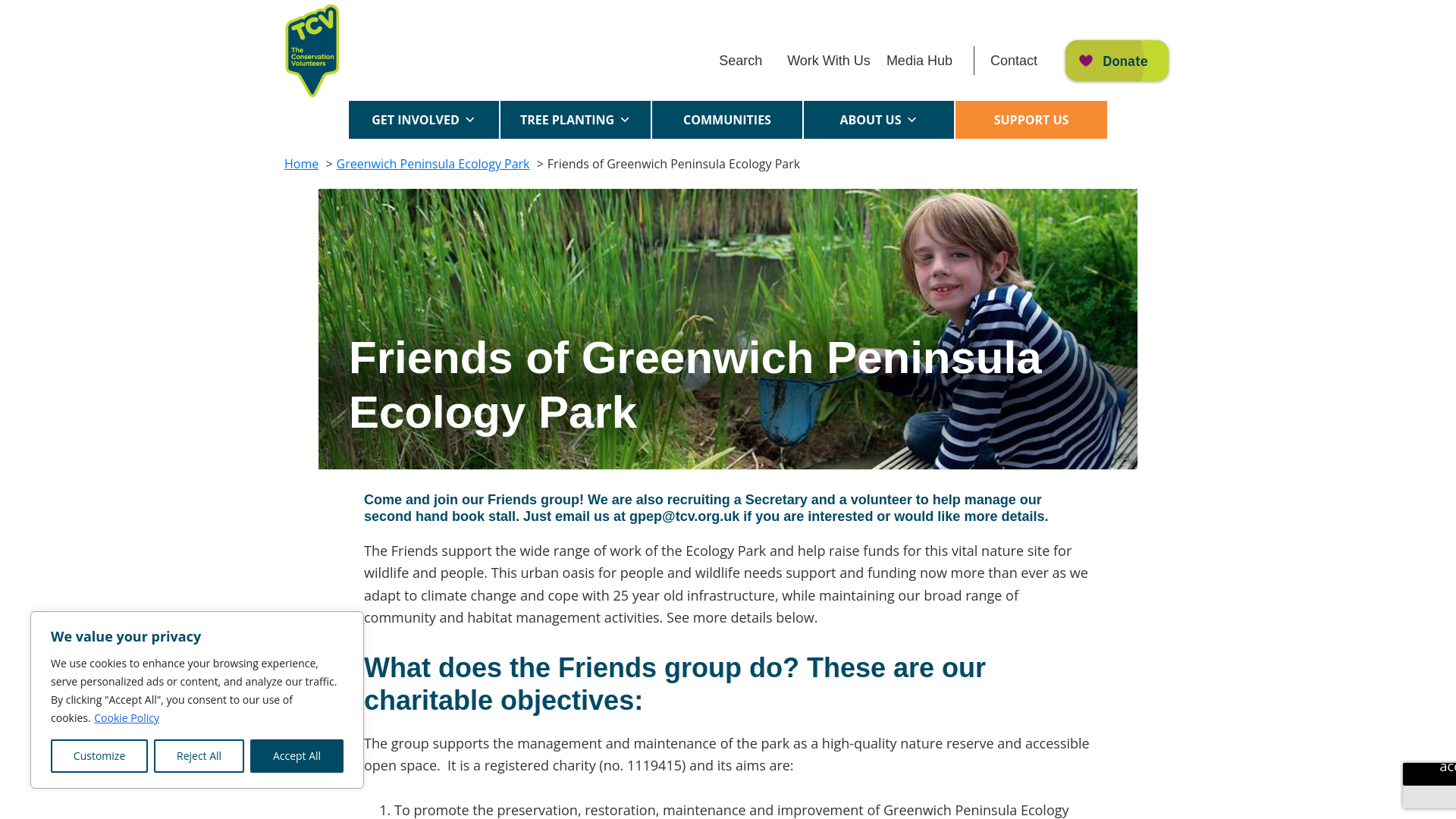 Website screenshot